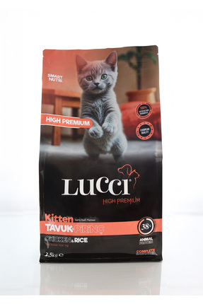lucci Tavuk Etli Yavru Kedi Maması 2,5kg - %38 Protein, %16 Yağ