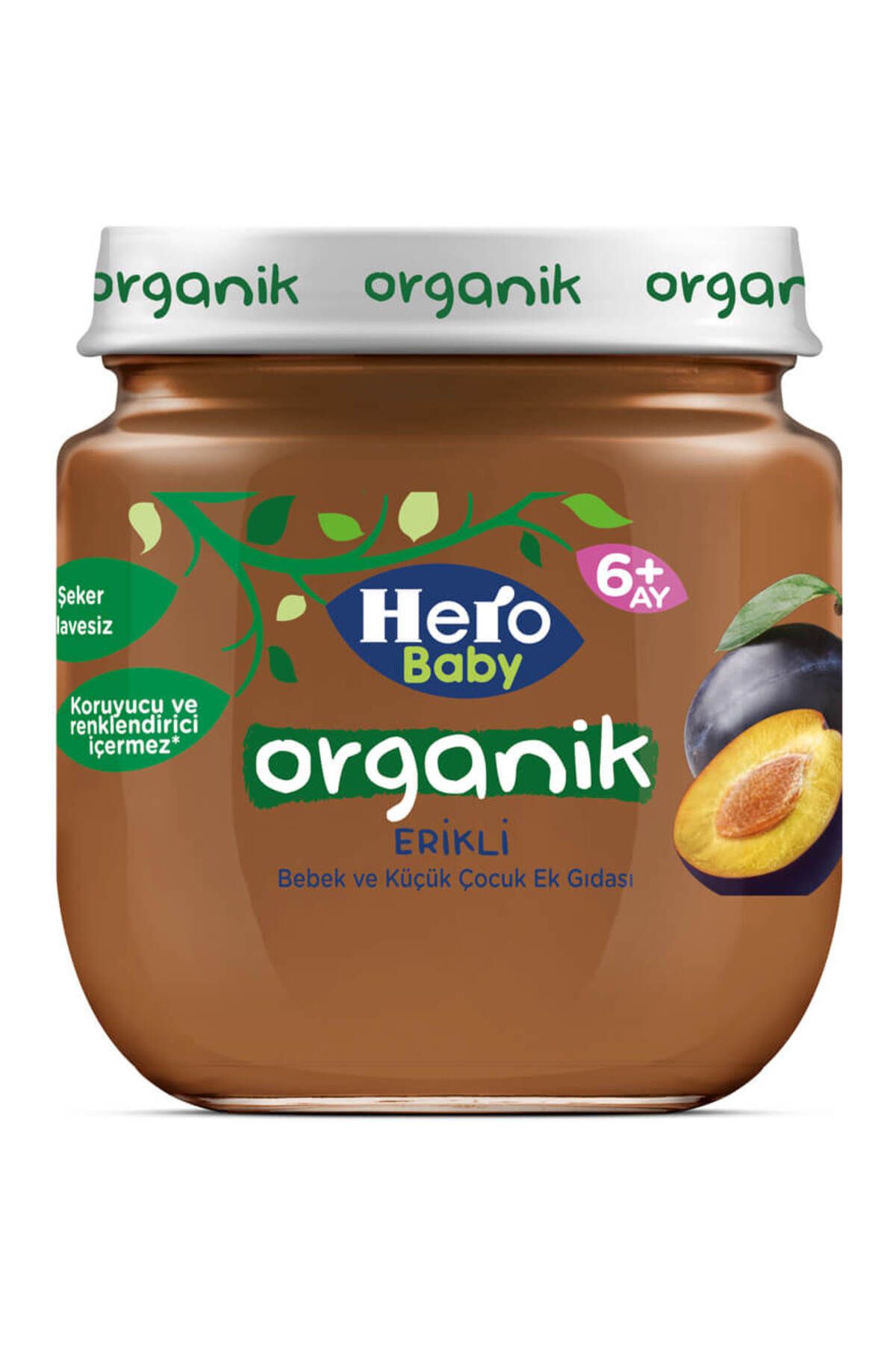 NW NessiWorld Nessiworld Hero Baby Organik Erik Püresi Kavanoz Mama 120 Gr