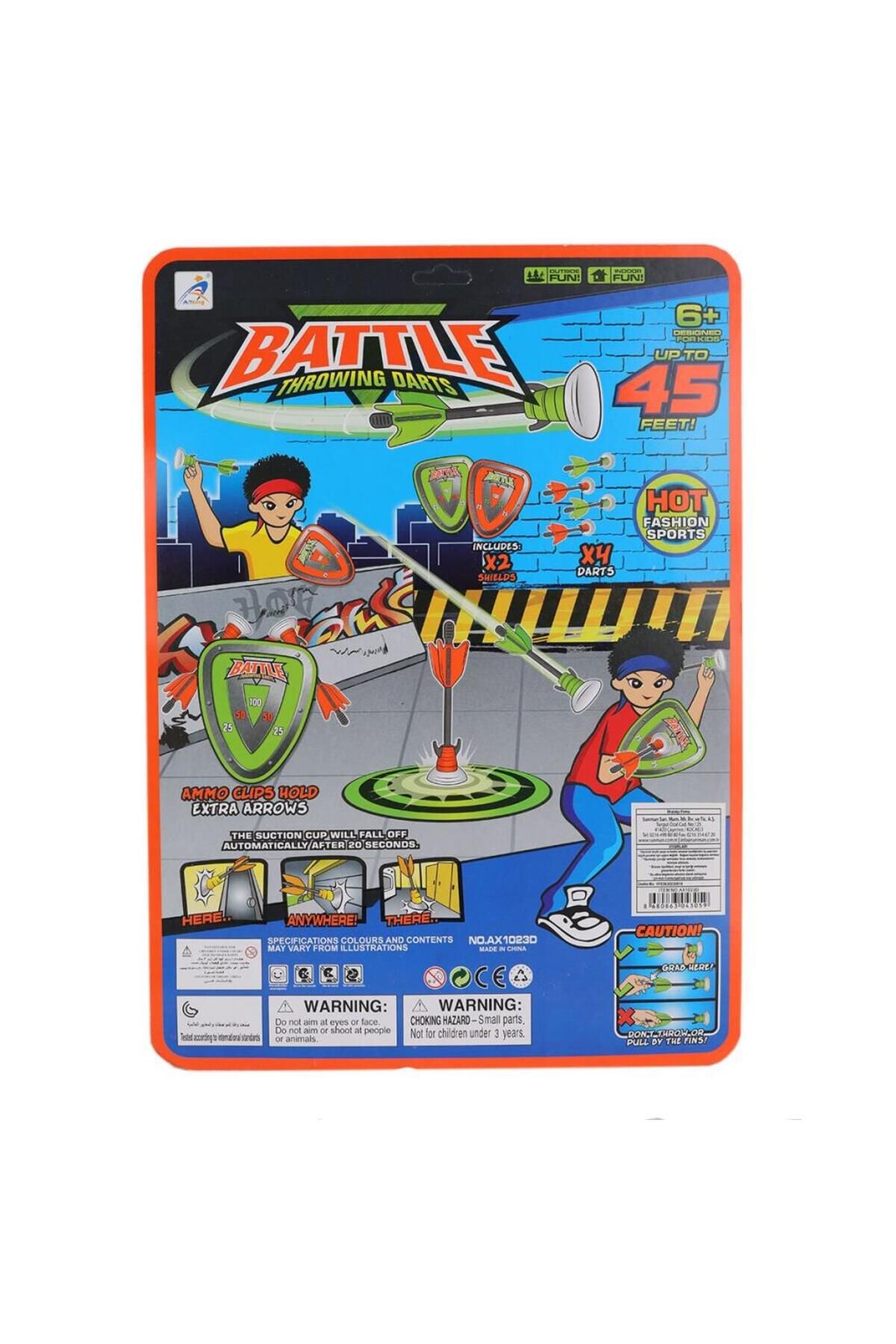 NW NessiWorld Nessiworld 4305 SUN-YFN-DART-BATTLE THROWİNG 2 HEDEFLİ 4 OKLU DART