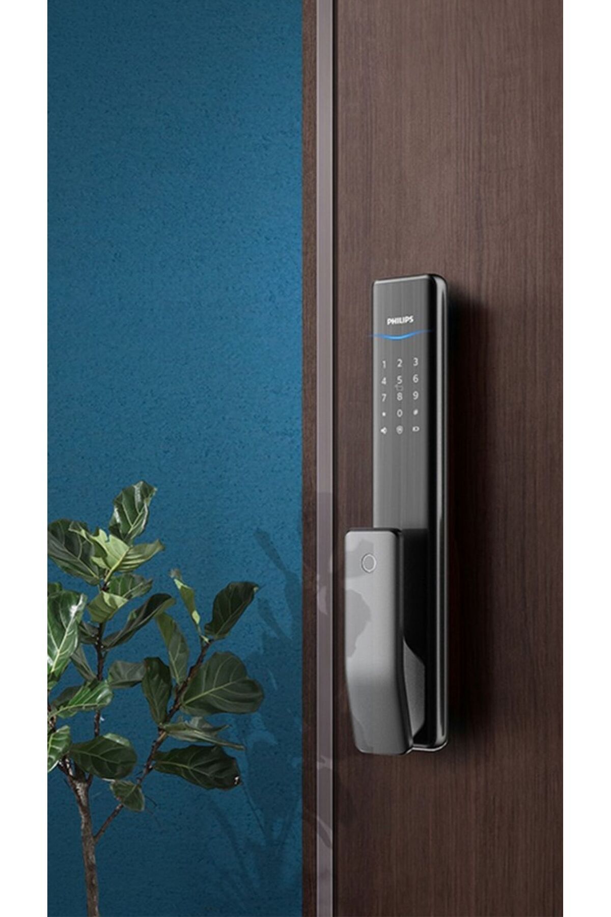 Philips En Güvenli+Akıllı Kapı kilidi,Alpha-5hb,Uzaktan Bluetooth ile Açma ve Süreli Şifre Ayarlama EasyKey