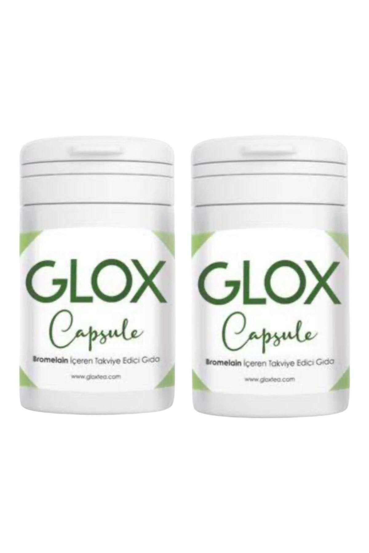 Glox Tea Su ile Yutulan Glox Cap 2 aylık Kullanım 2 Kutu