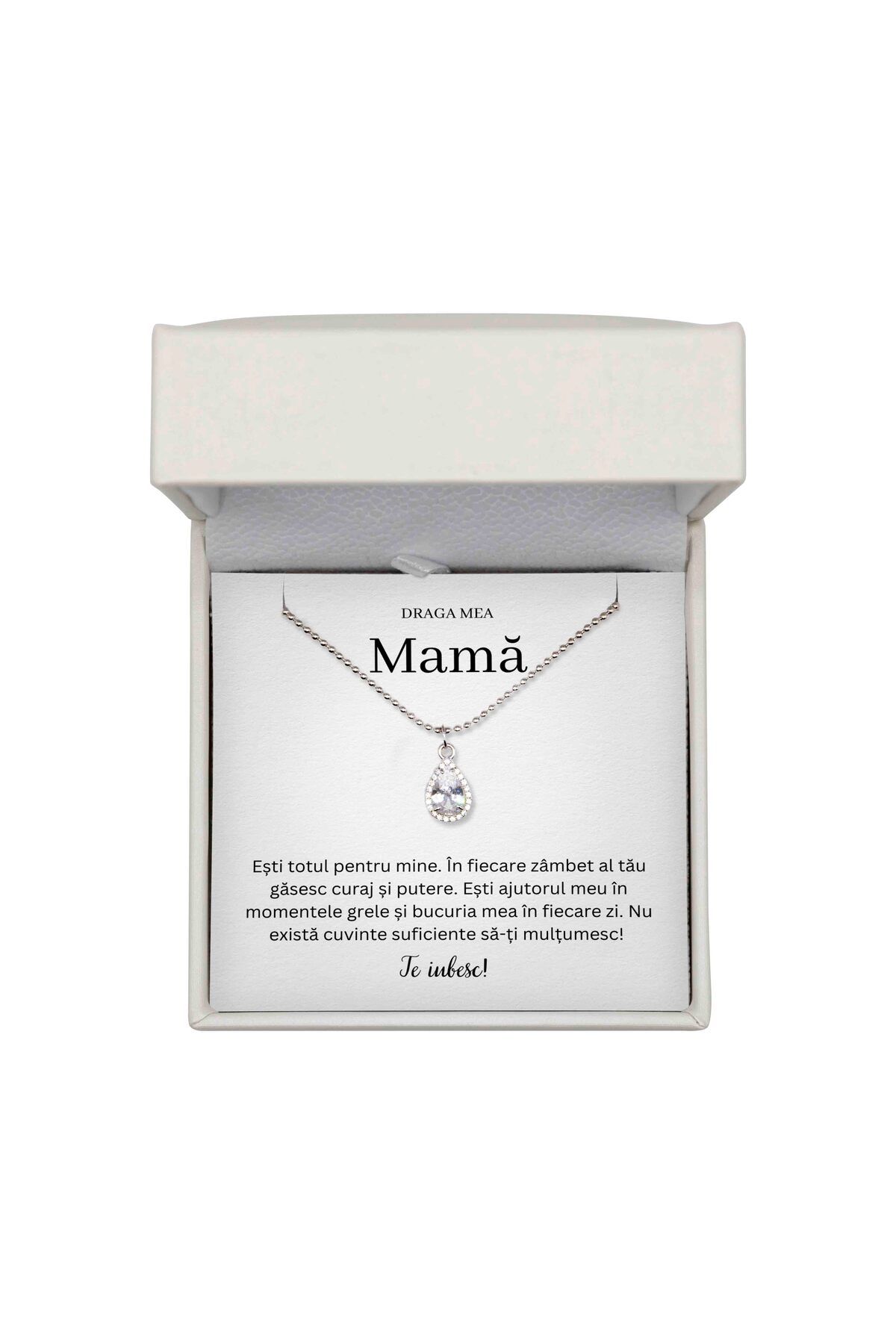 The Jewel Heart-Colier Eternal Love pentru Mama – Argint 925, Cutie LED Cadou 1