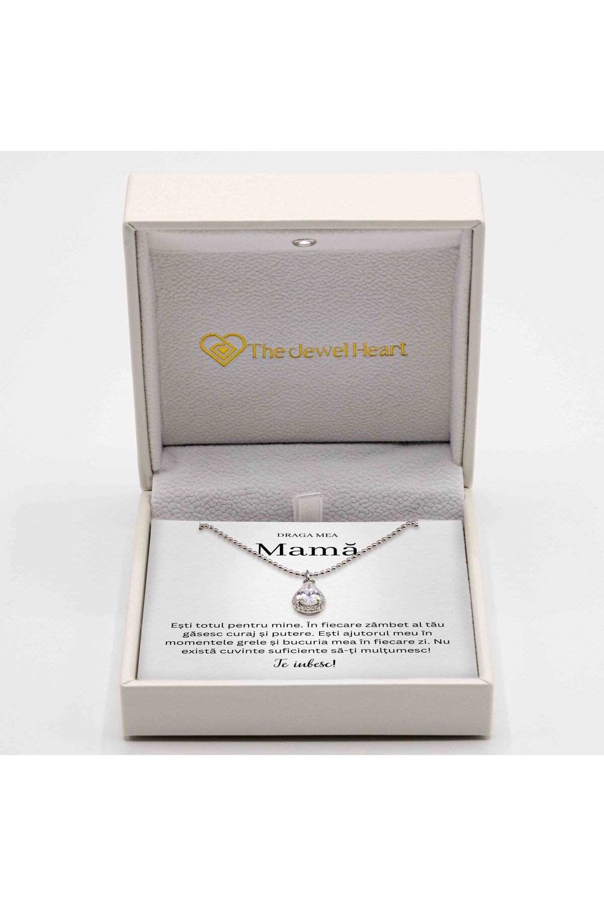The Jewel Heart-Colier Eternal Love pentru Mama – Argint 925, Cutie LED Cadou 2