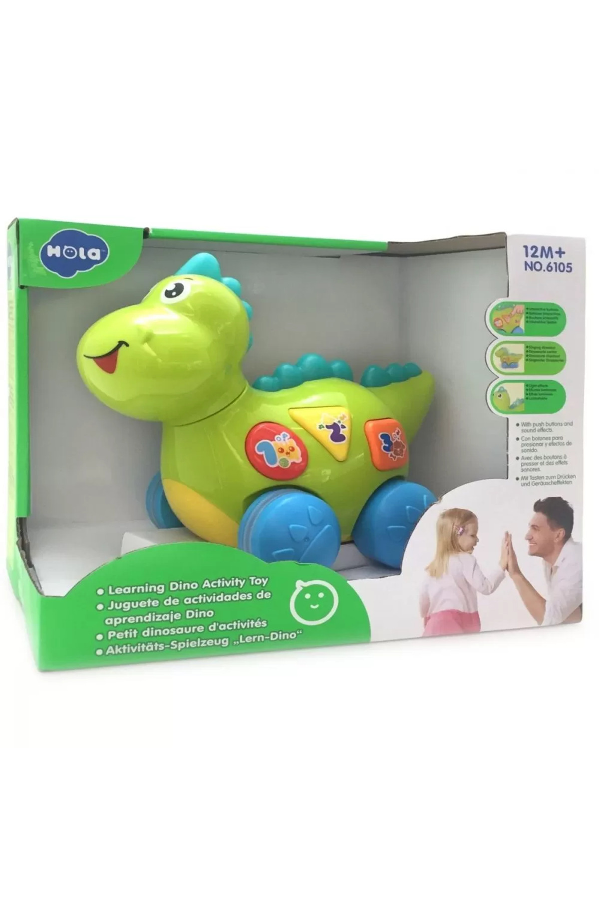 Jucarii Bebe Baby Dinozaurul Interactiv Cu Miscari Melodii Si Lumini - One Size