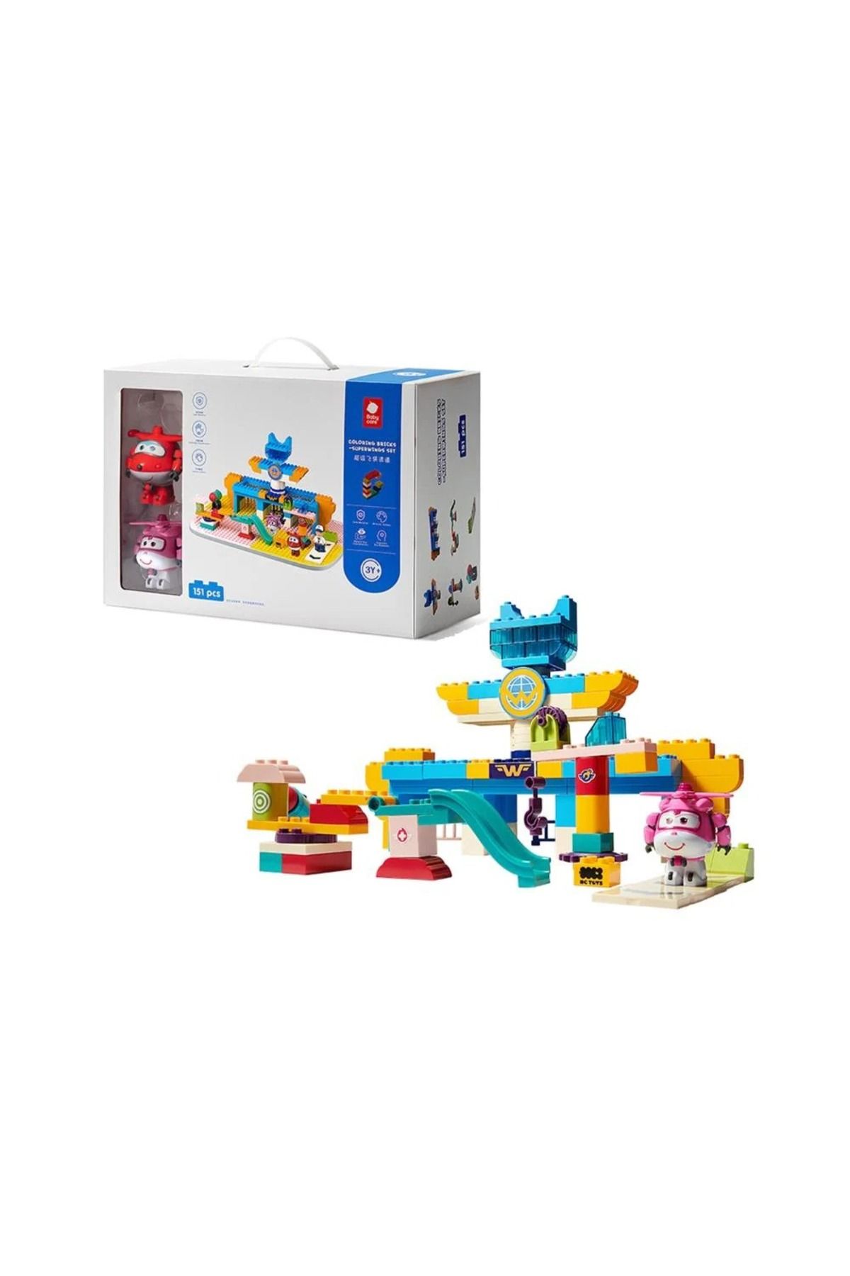 Baby Care Superwings 151 Parça Renkli Yapım Seti