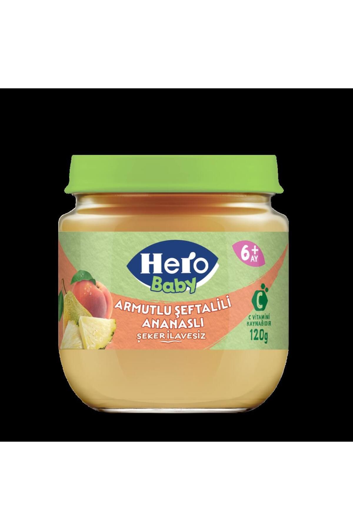 NW NessiWorld Nessiworld Hero Baby Armutlu Şeftalili Ananaslı Kavonoz Mama 120 Gr