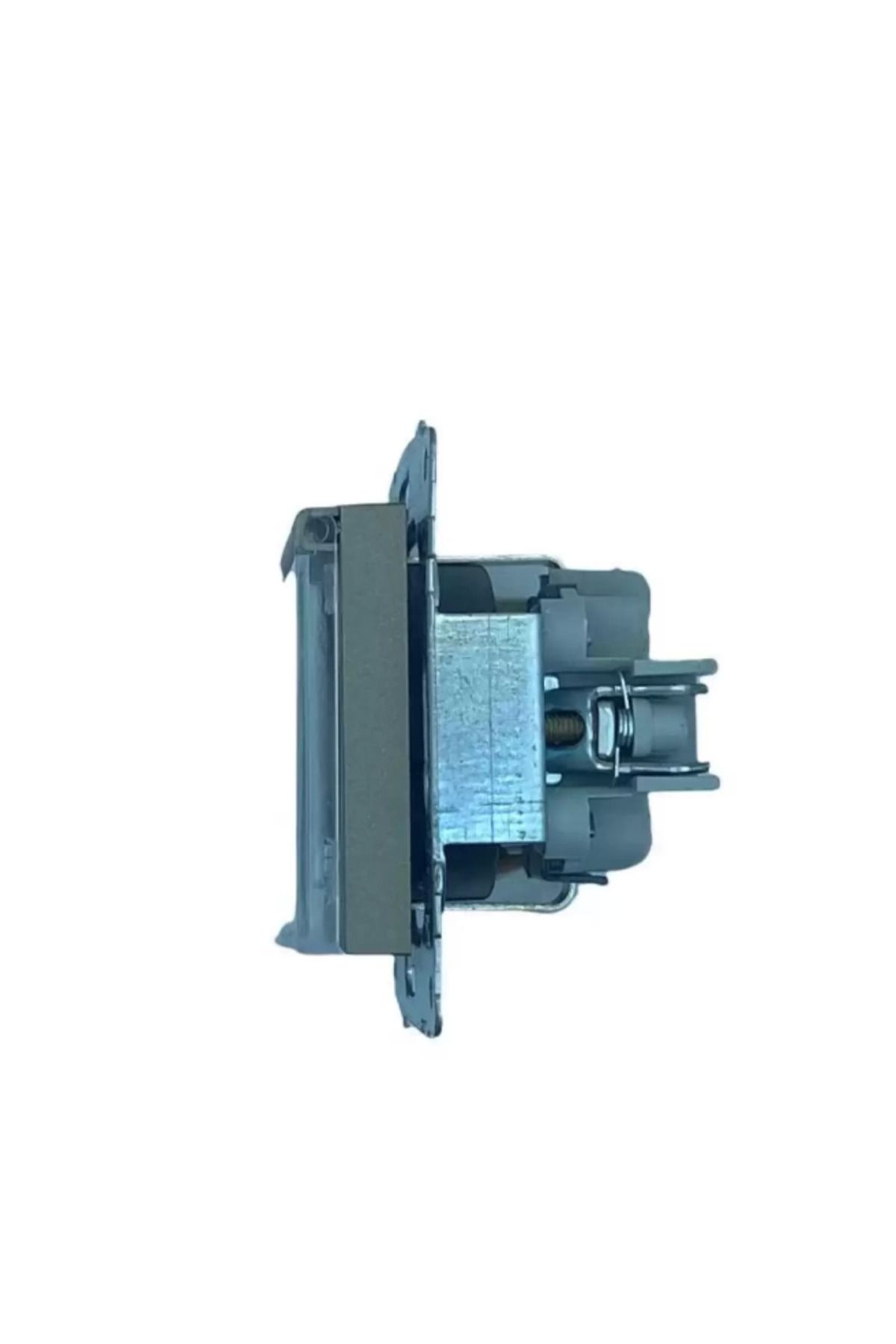 Enseb-Anthracite grounded covered socket frameless grano - compatible frame for socket and switch 3
