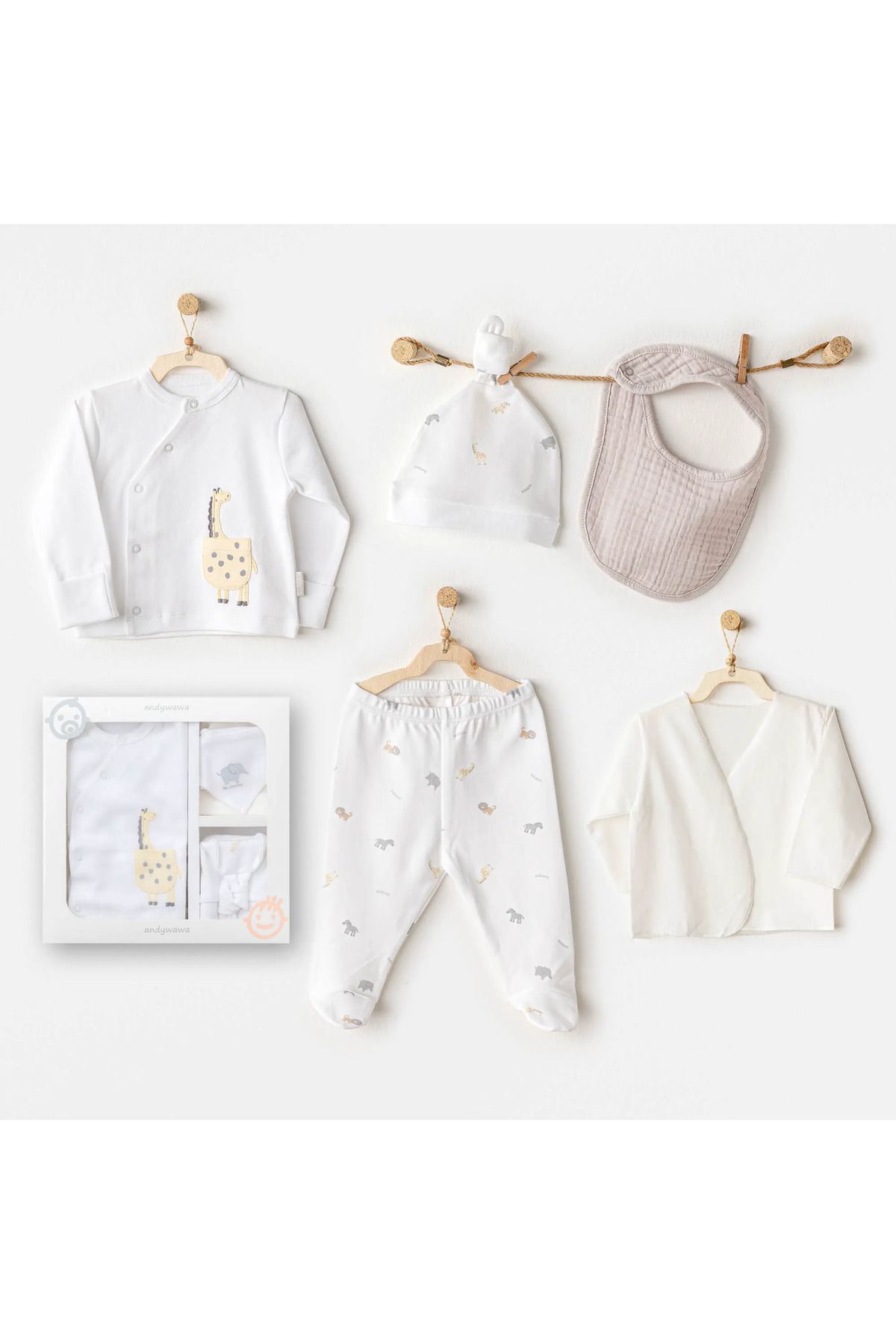 NW NessiWorld Nessiworld Andywawa AC25800 Little King 5'Li Hastane Çıkışı White