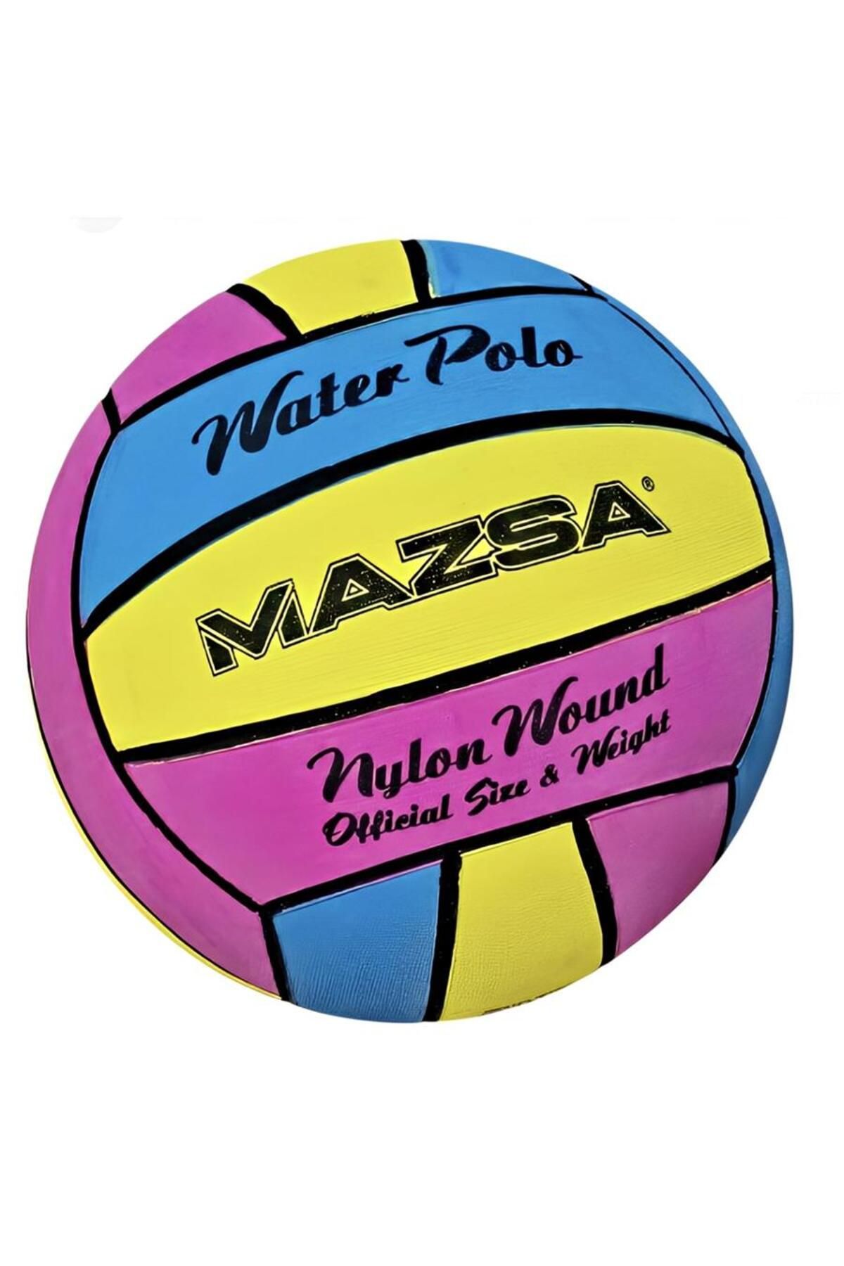 playzone WP-KRR05000 MAZSA KAUÇUK SU TOPU PEMBE-SARI-MAVİ