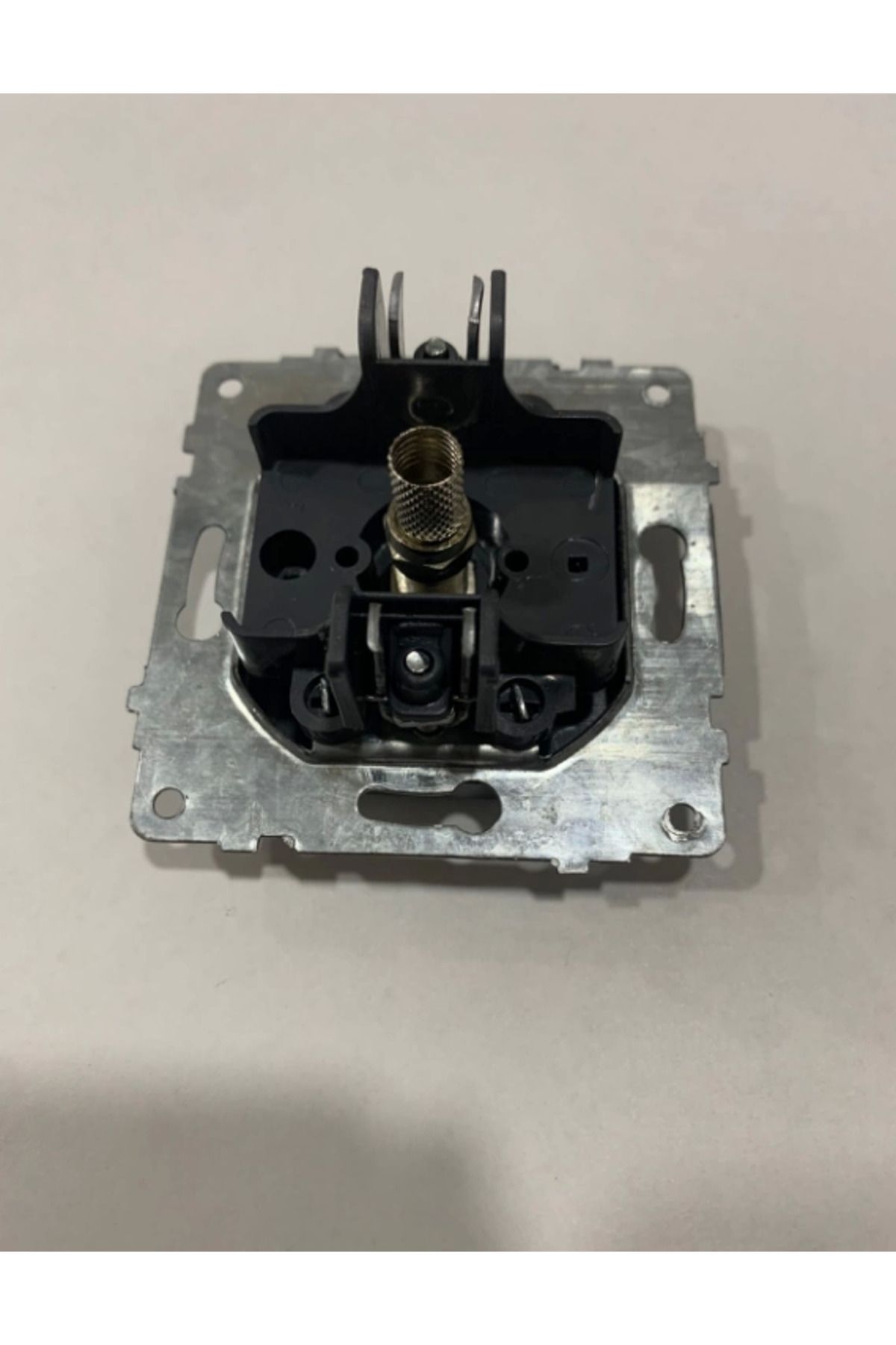AC BOX-Smoked tv socket f connector frameless grano - compatible frame for socket and switch 2