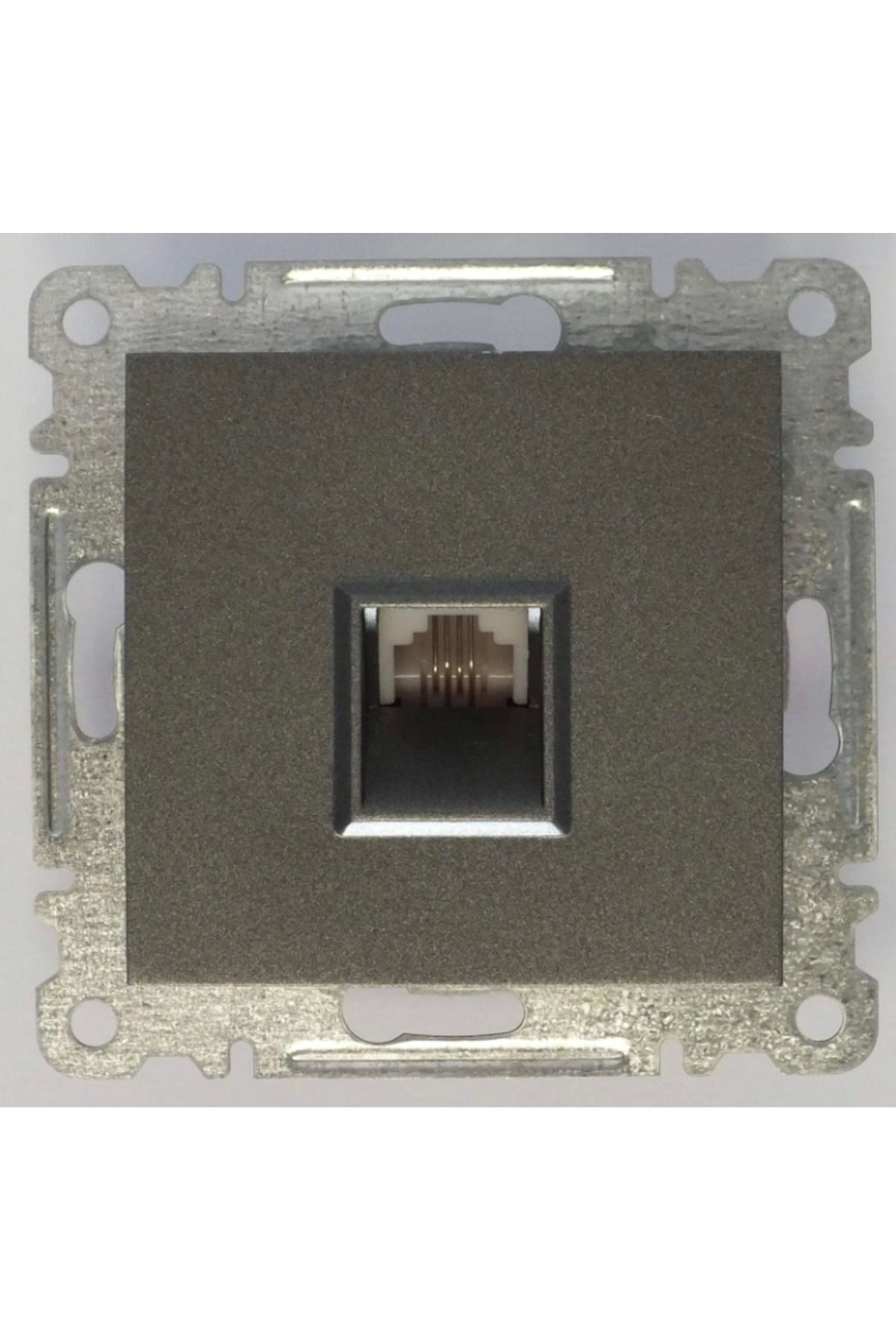 LiderGlobal-Smoked telephone socket numeris without frame - compatible frame for socket and switch 2