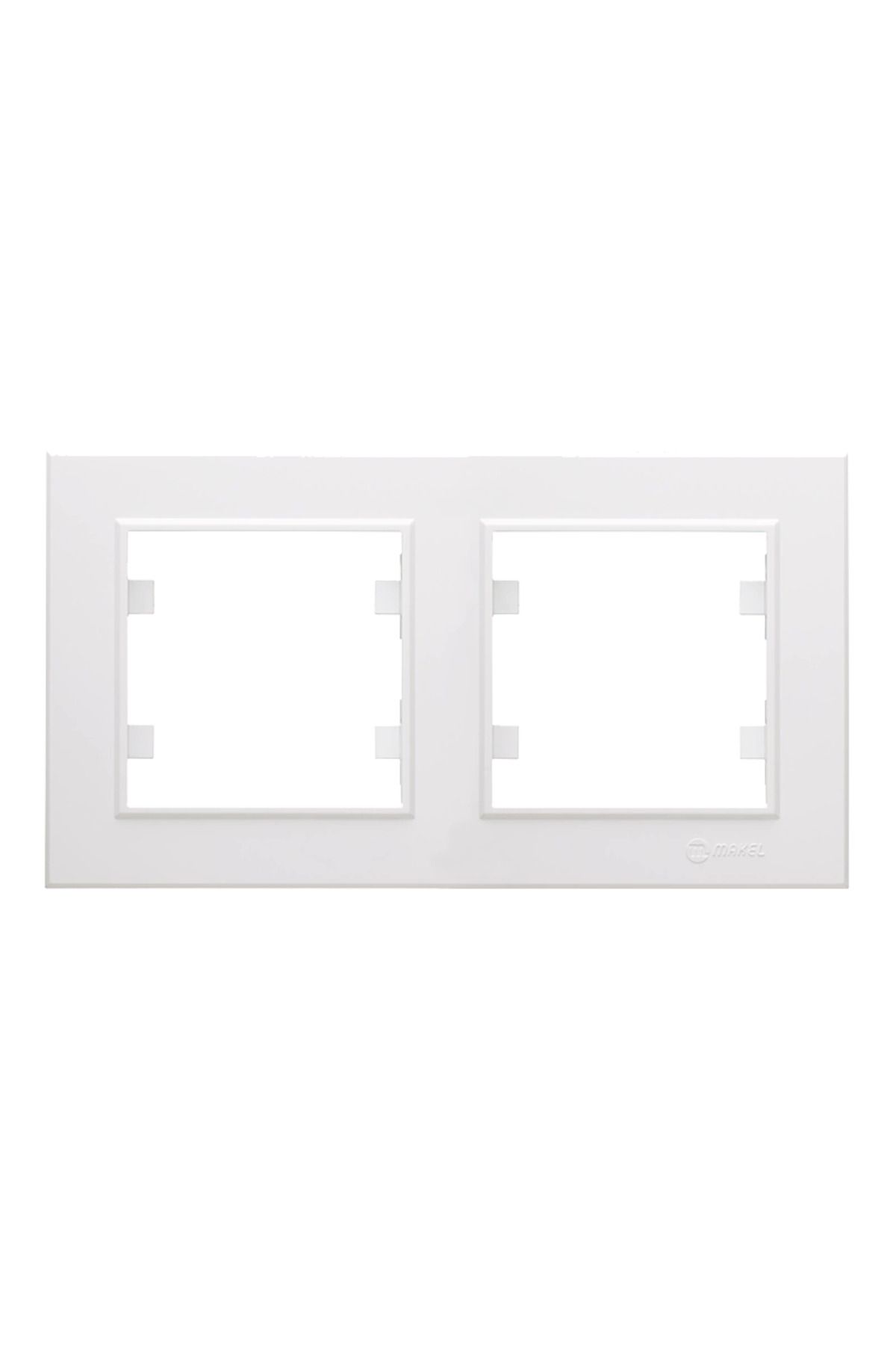 AC BOX-White dual frame - compatible frame for socket and switch 2