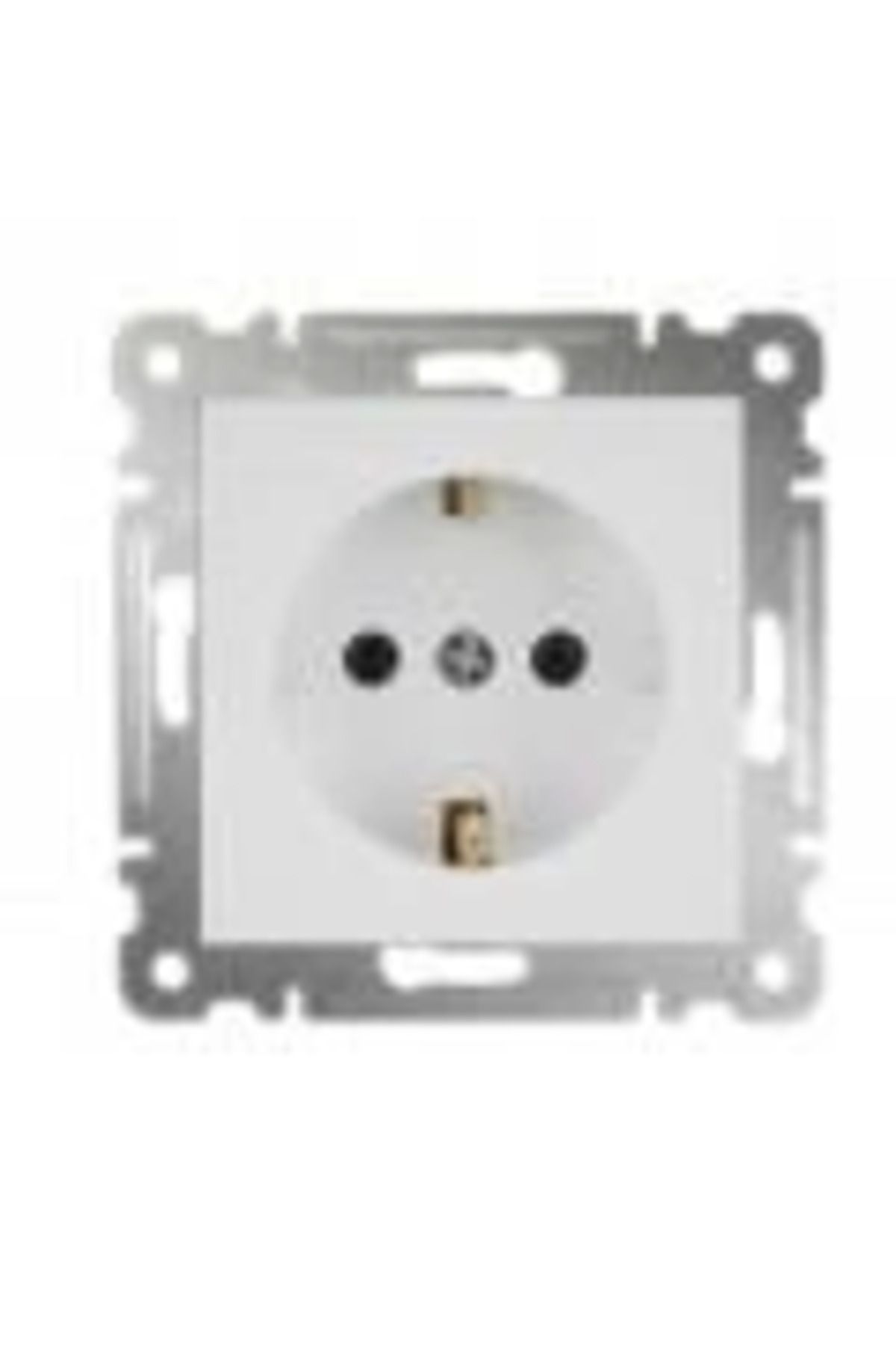 Enseb-White grounded socket frameless - compatible frame for socket and switch 2
