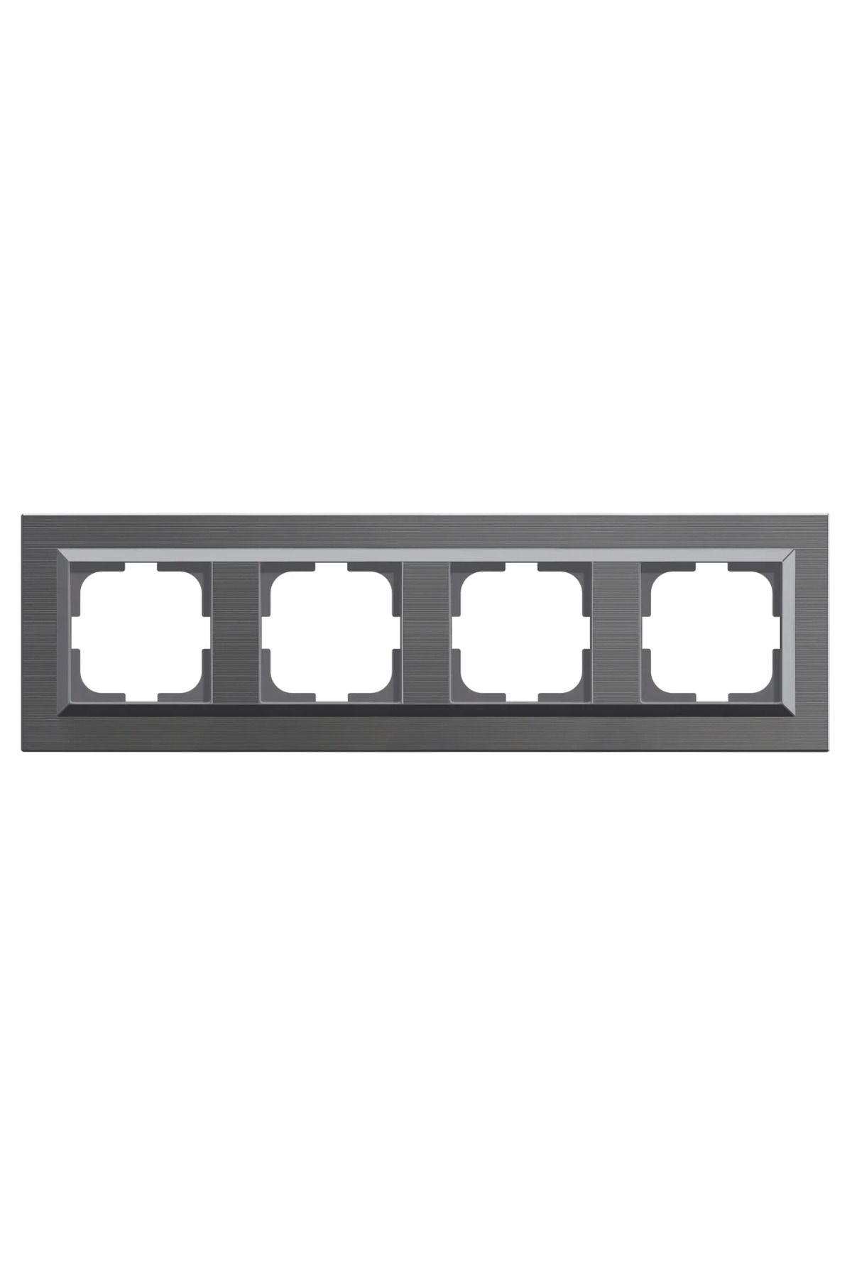 LiderGlobal-Inox quad frame quantum - compatible frame for socket and switch 2