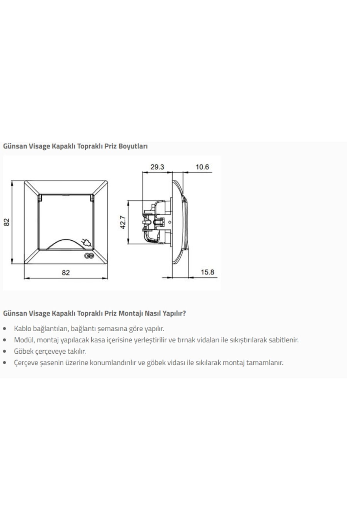 AC BOX-مقبس تربة بغطاء أبيض من Visage بدون إطار - إطار متوافق للمقبس والمفتاح 3