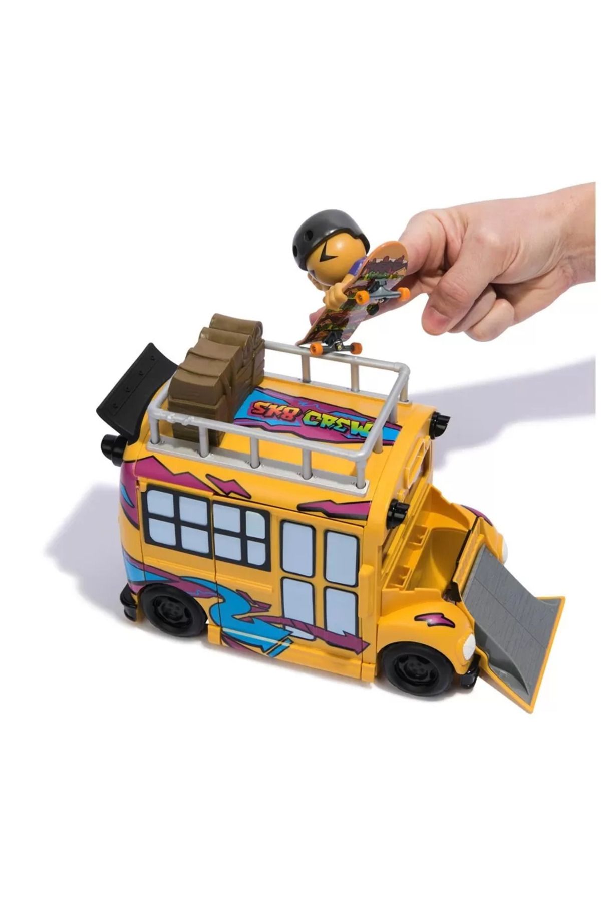 Spin Masters-TECH DECH SK8 CREW BUS PLAYSET 5