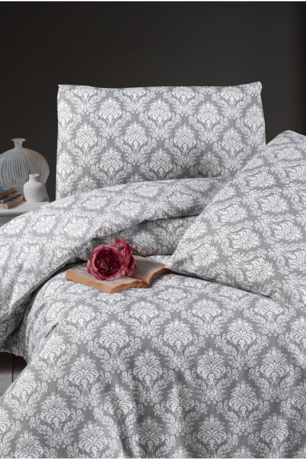 Loova 2 Adet Yastık kılıfı desenli %100 pamuklu desenli fermuarlı 50*70 ebat