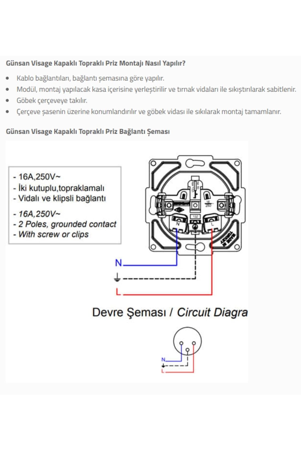 AC BOX-مقبس تربة بغطاء أبيض من Visage بدون إطار - إطار متوافق للمقبس والمفتاح 2