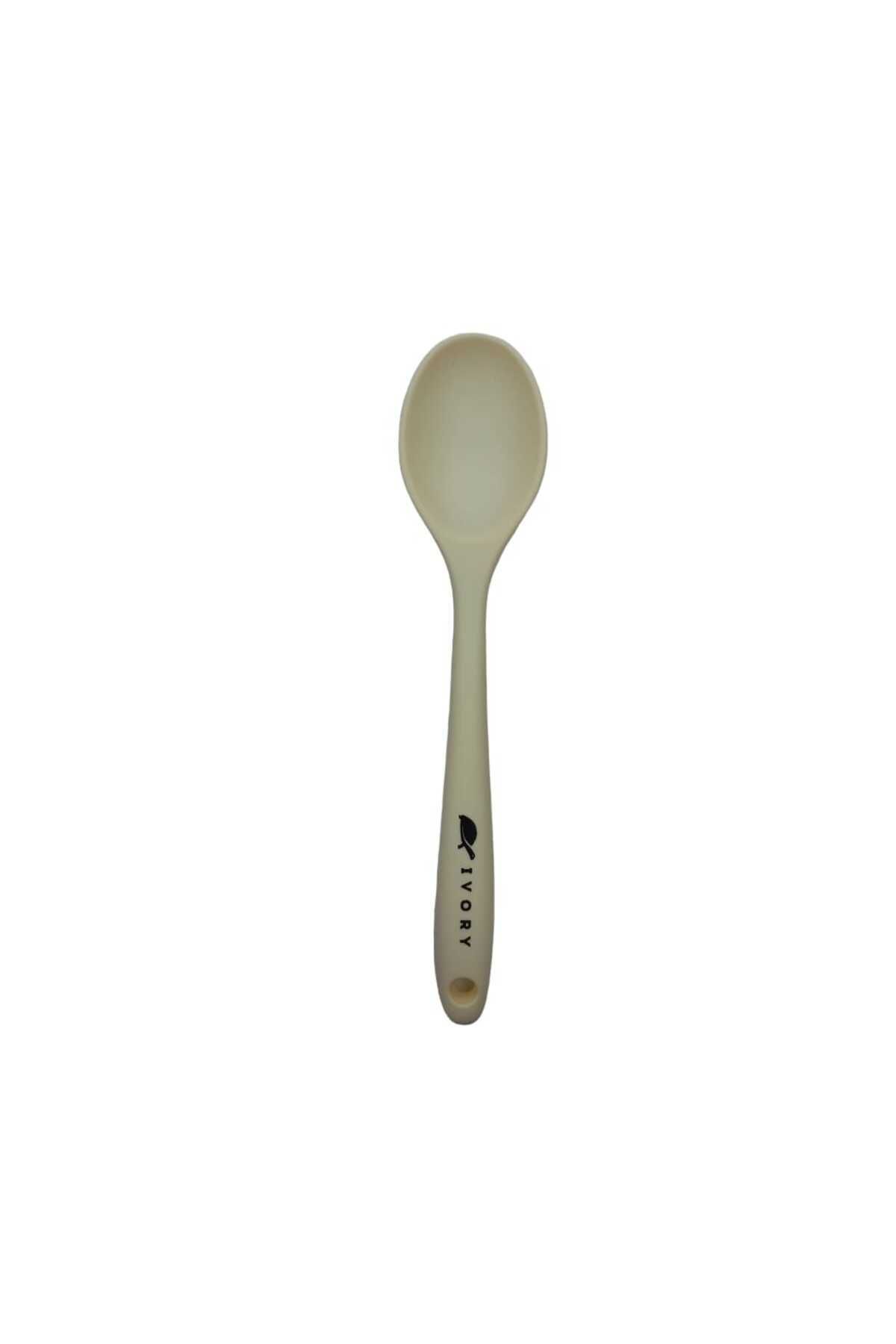 cephome güvenilir alışverişin adresi İvory silikon kaşık (20cm) beyaz