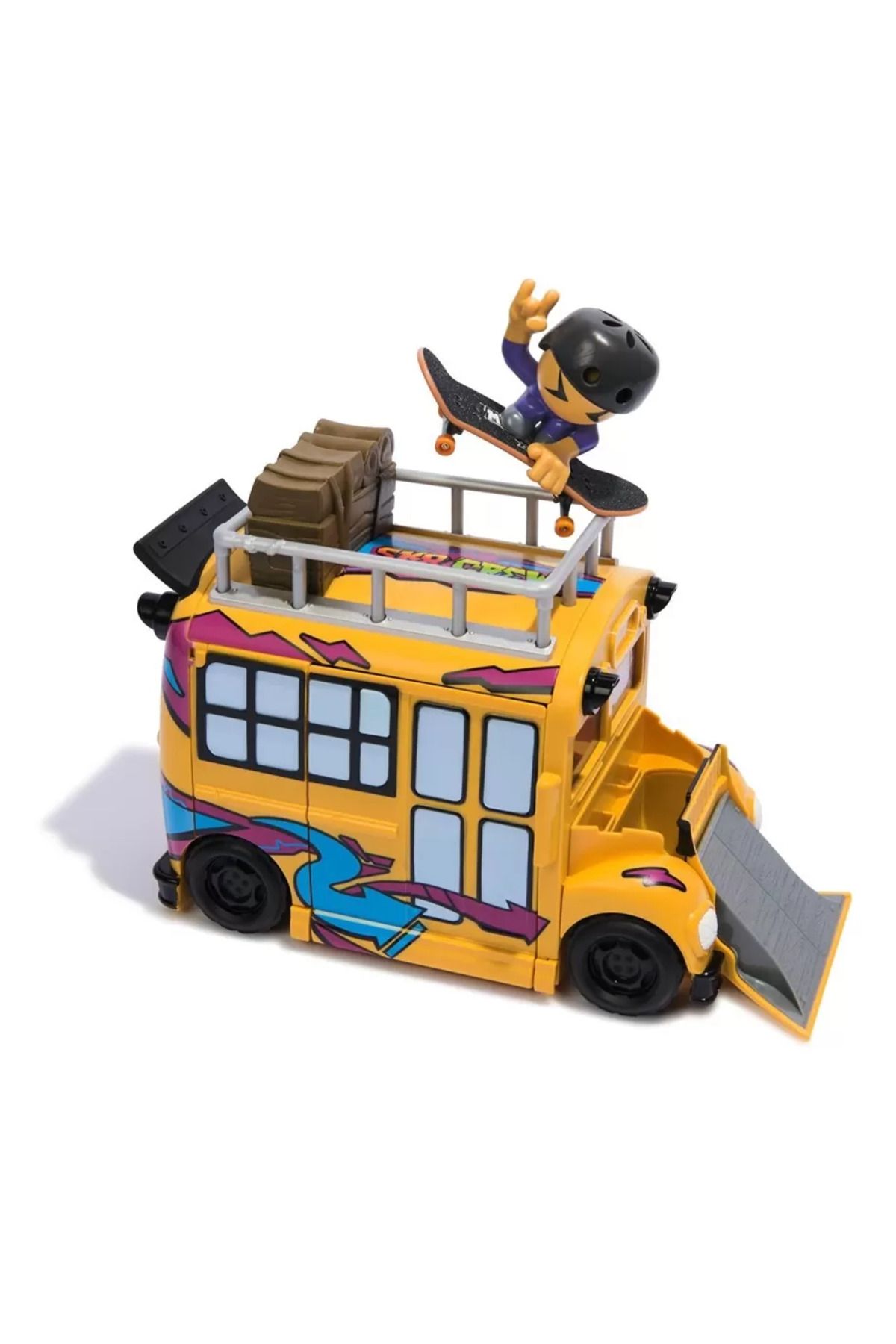 Spin Masters-TECH DECH SK8 CREW BUS PLAYSET 4