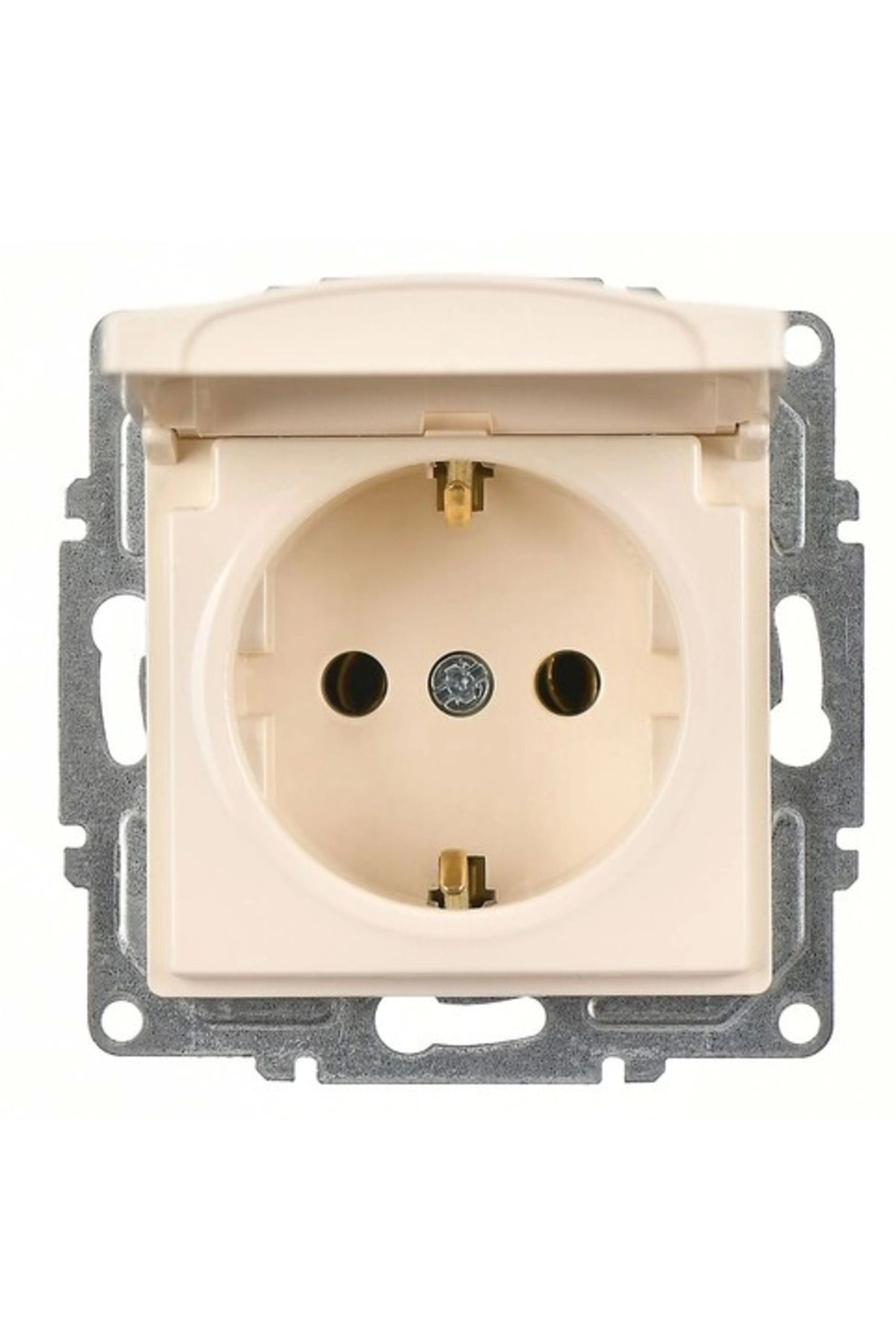 AC BOX-Visage cream covered grounded socket frameless - compatible frame for socket and switch 2