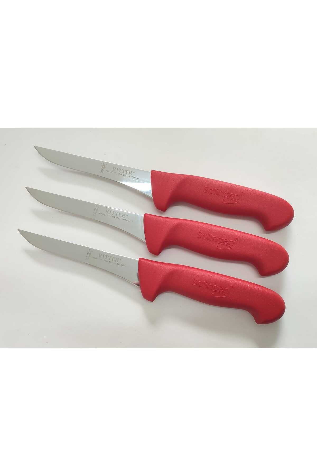 Solingen SOLİNGEN KASAP ( FİLETO ) BIÇAĞI 4 ADET 13 CM KIRMIZI