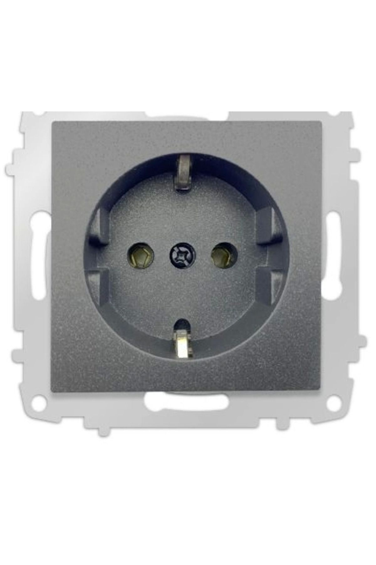 LiderGlobal-Smoked grounded socket frameless - compatible frame for socket and switch 2