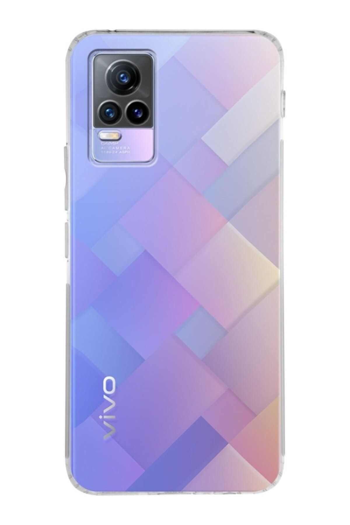 TezMax Vivo Y73 Uyumlu Kapak Kamera Korumalı Şarj Tıpalı Şeffaf Silikon Kılıf