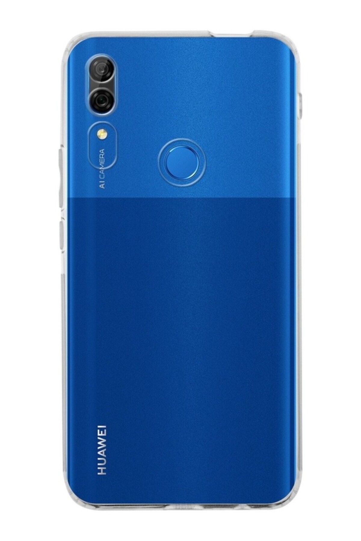 TezMax Huawei P Smart Z Uyumlu Kapak Kamera Korumalı Şarj Tıpalı Şeffaf Silikon Kılıf
