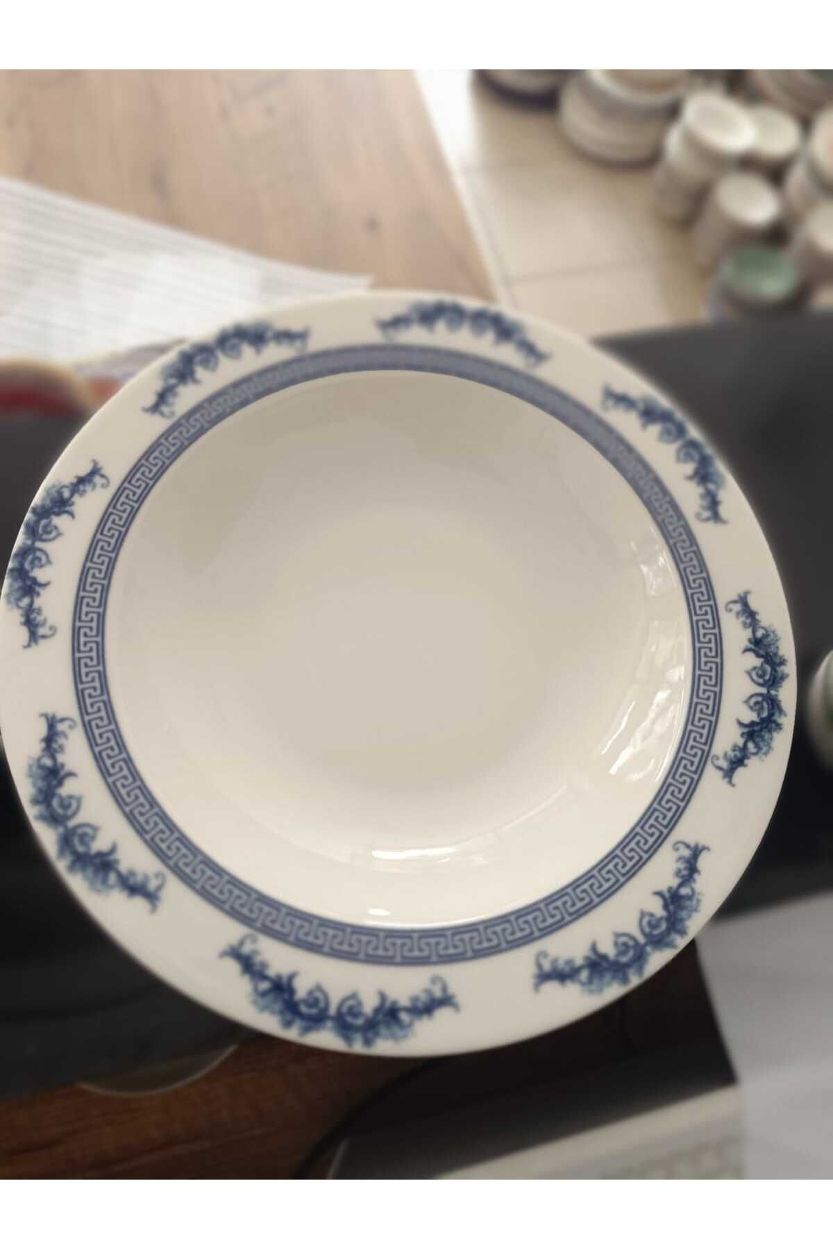 Tulü Porselen TULU PORSELEN 6 LI 21 CM ÇUKUR YEMEK TABAĞI