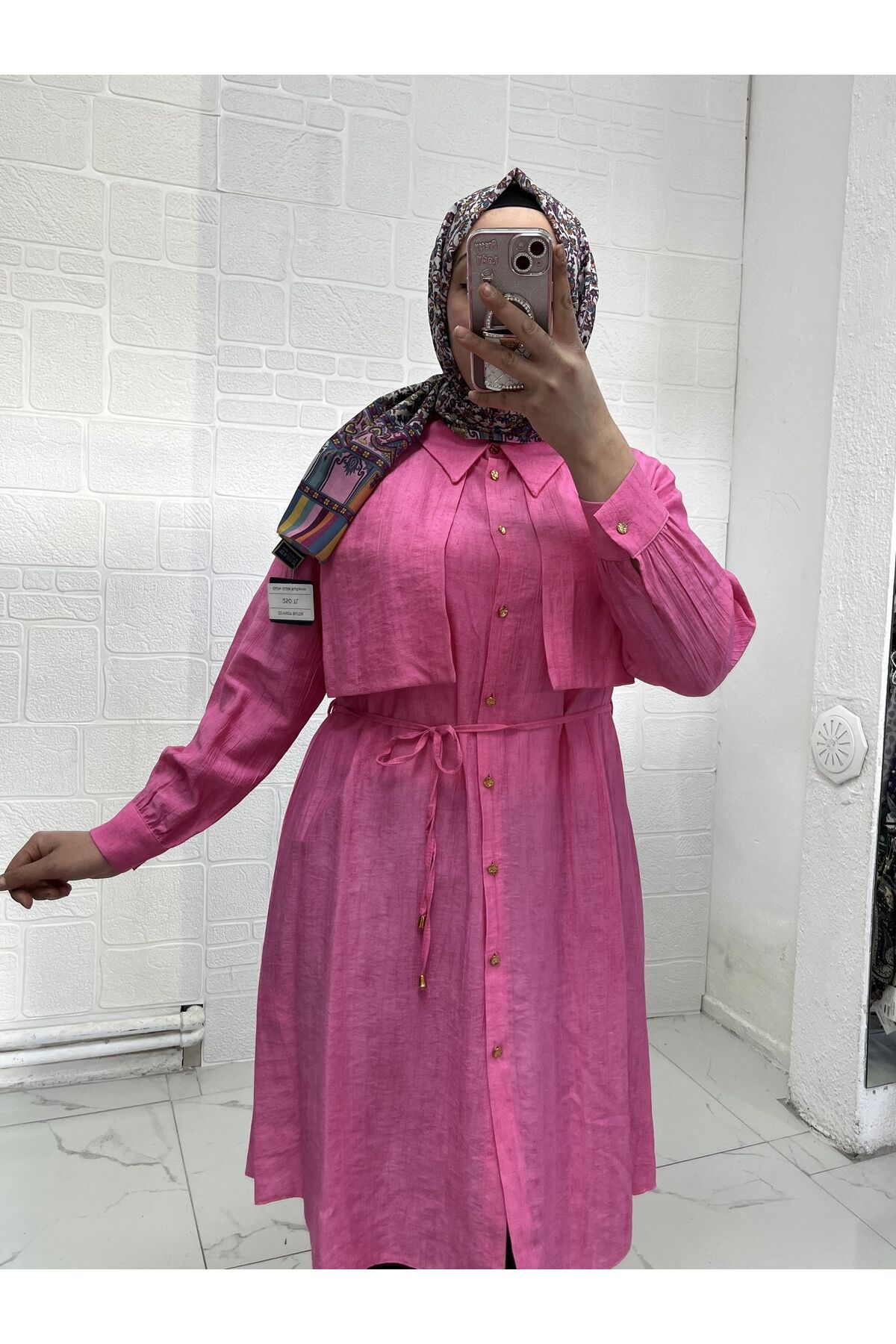 Zeynep Butik Tripen Çilek Kumaş Gömlek Tunik 1742