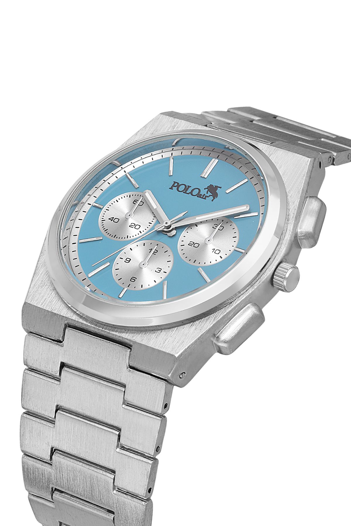 Polo Air Spor Erkek Kol Saati Gümüş Mavi Renk PL-0999E2x