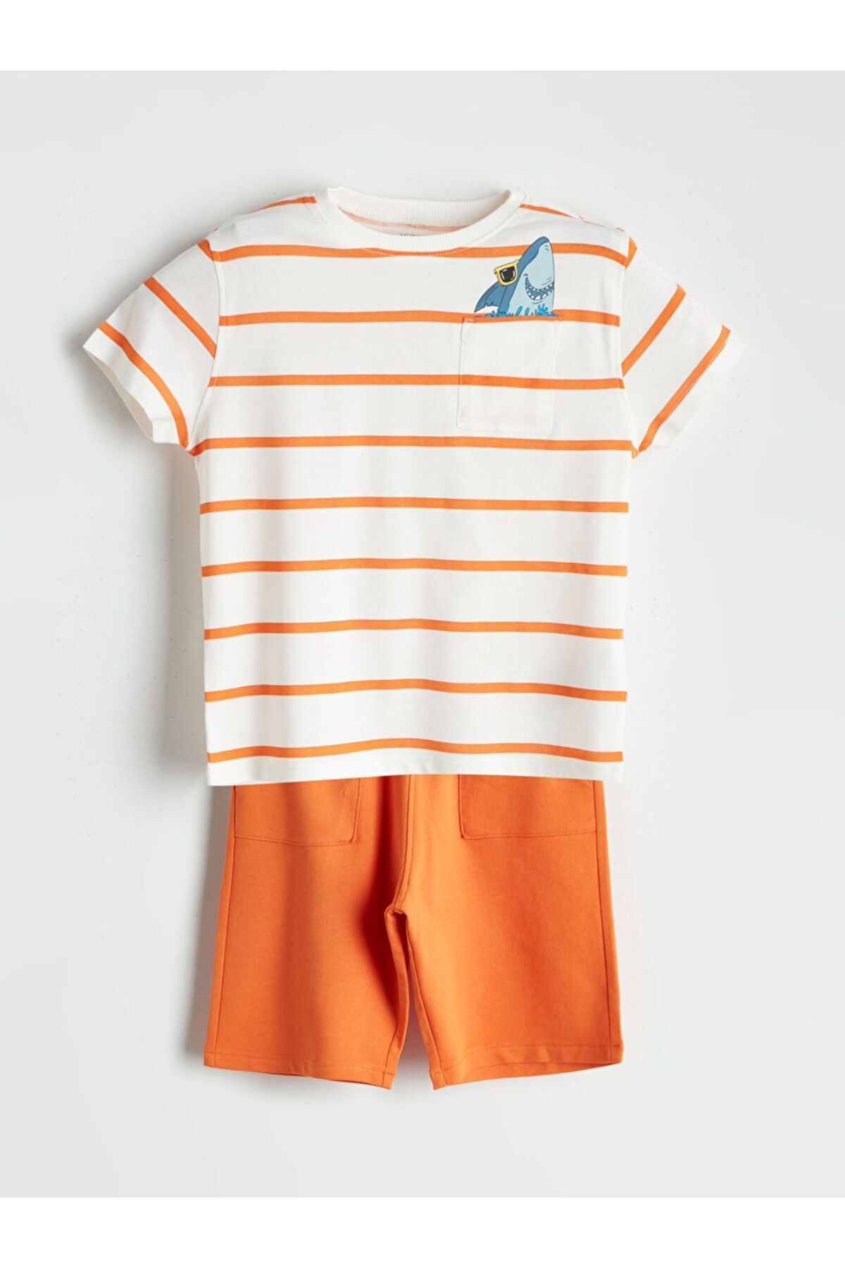LC Waikiki LCW Kids Baskılı Erkek Çocuk Tişört ve Şort 2'li