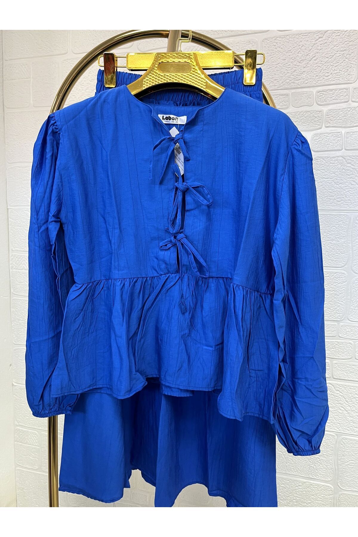 Zeynep Butik Çilek Kumaş Önü Düğmeli Etekli Takım 1809