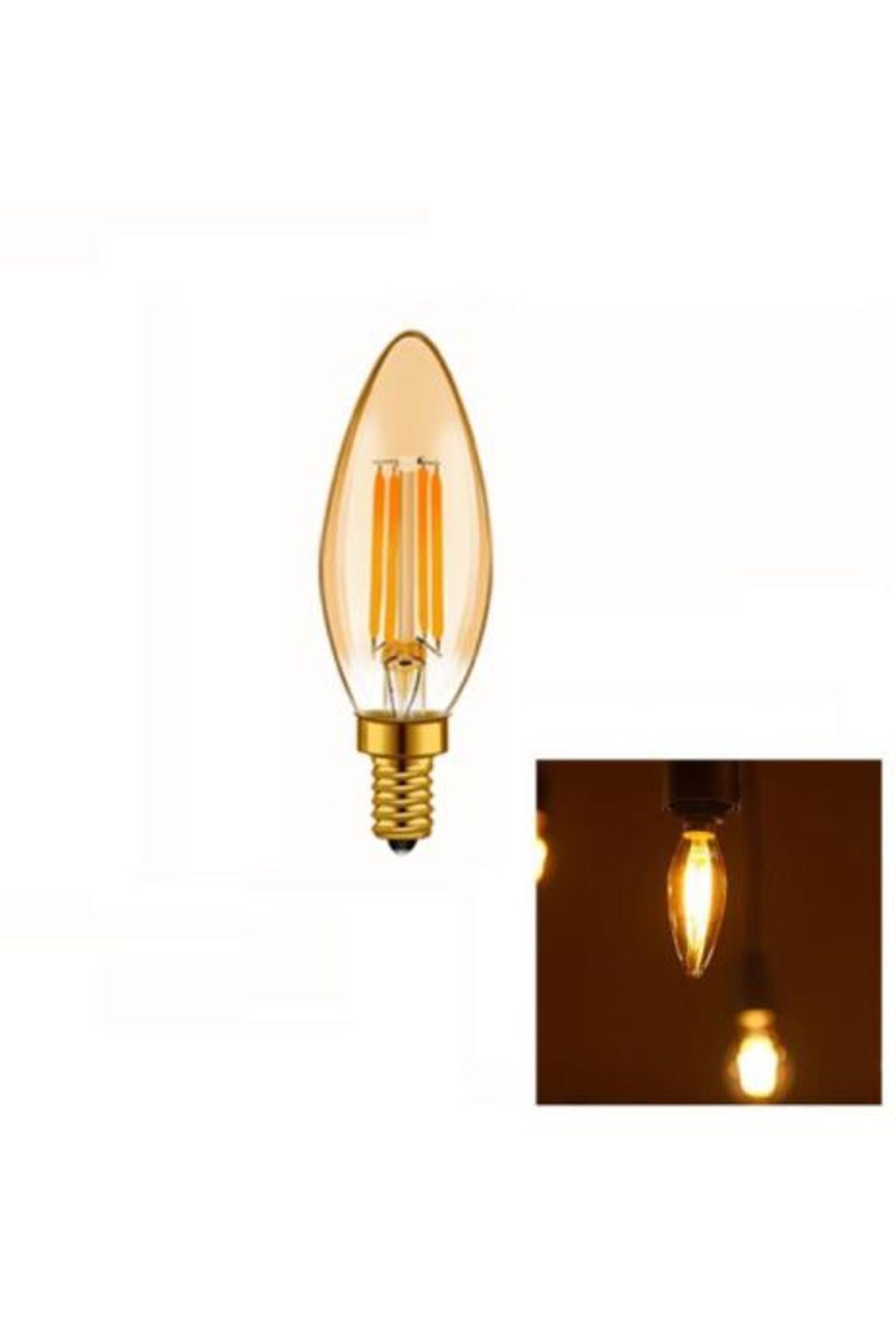 Cata CT-4280 4 WATT RUSTİK LED BUJİ AMPUL E14 AMBER