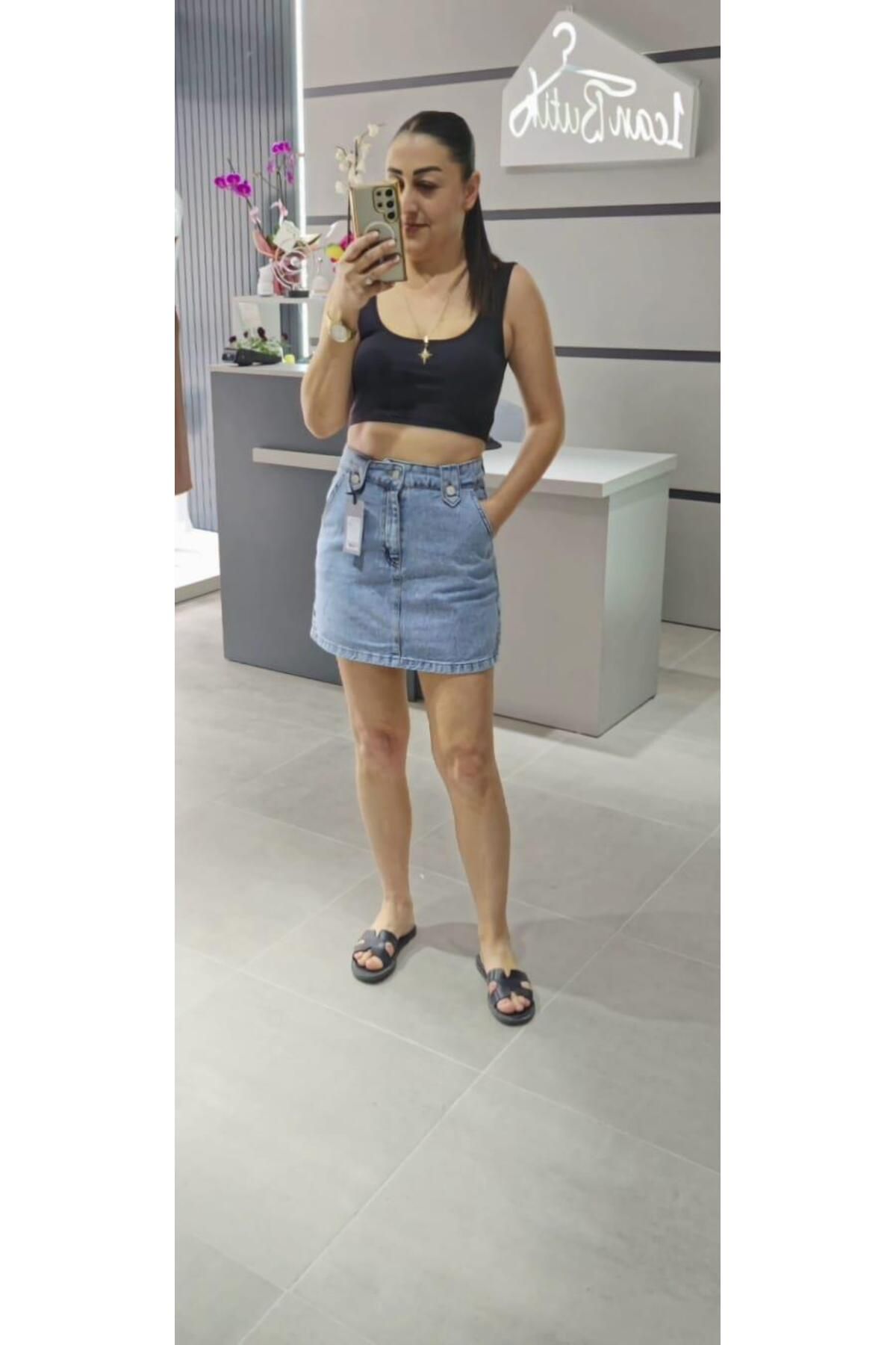 1can Butik ASKILI SİYAH CROP