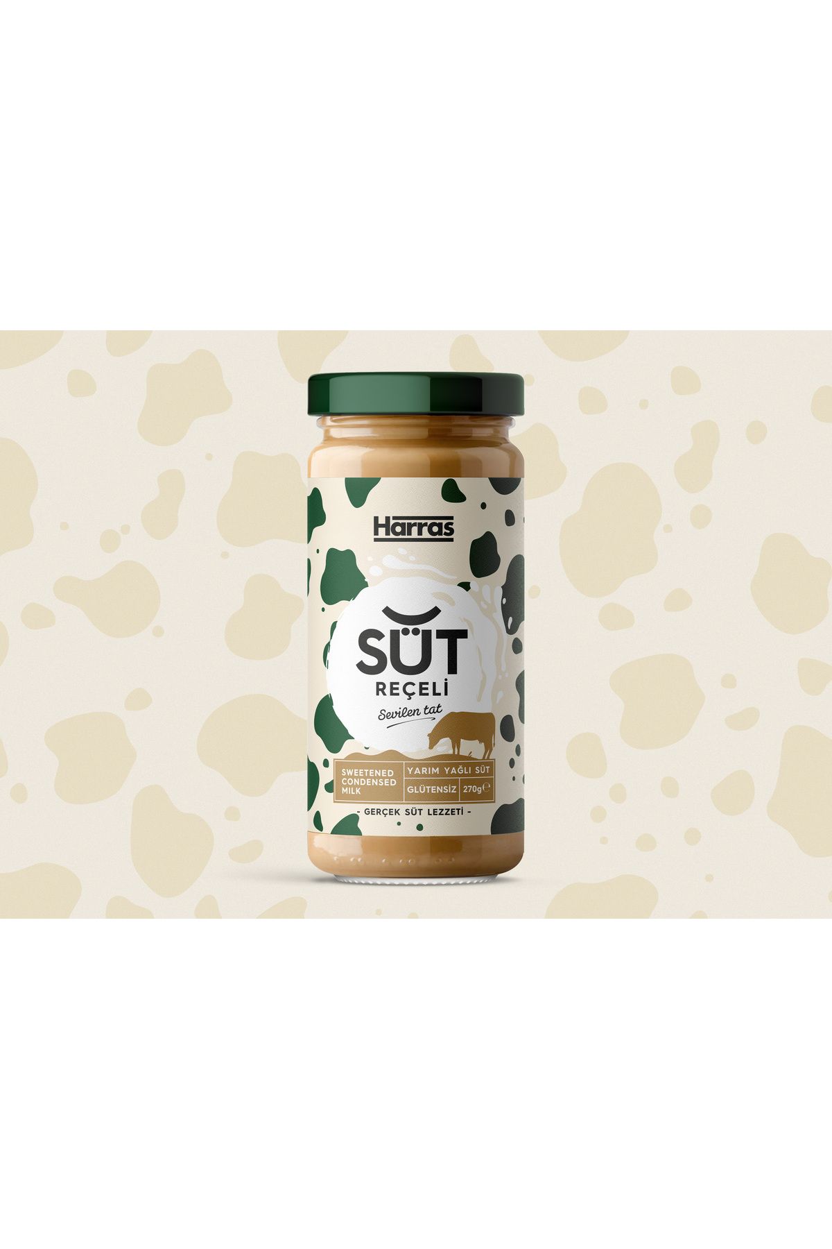 Harras Süt Reçeli Glütensiz Yarım Yağlı 270 Gram Marketimgo