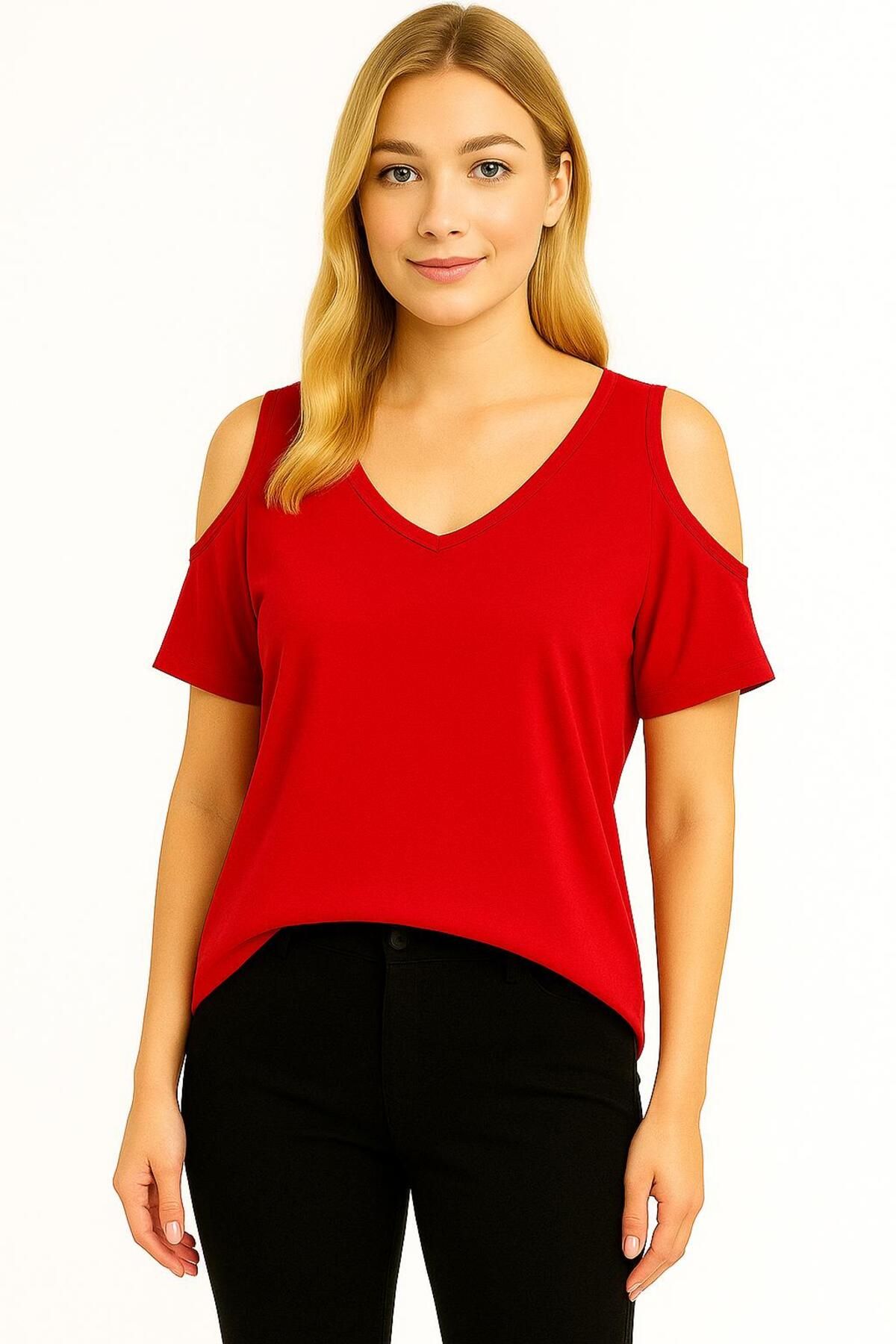 HOFY 858 Omzu Açık Bluz