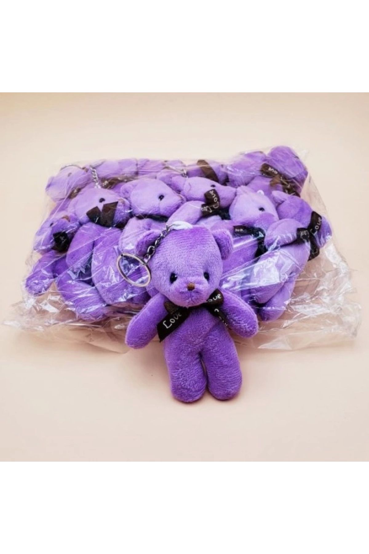 Generic Mor Peluş Ayıcık Anahtarlık