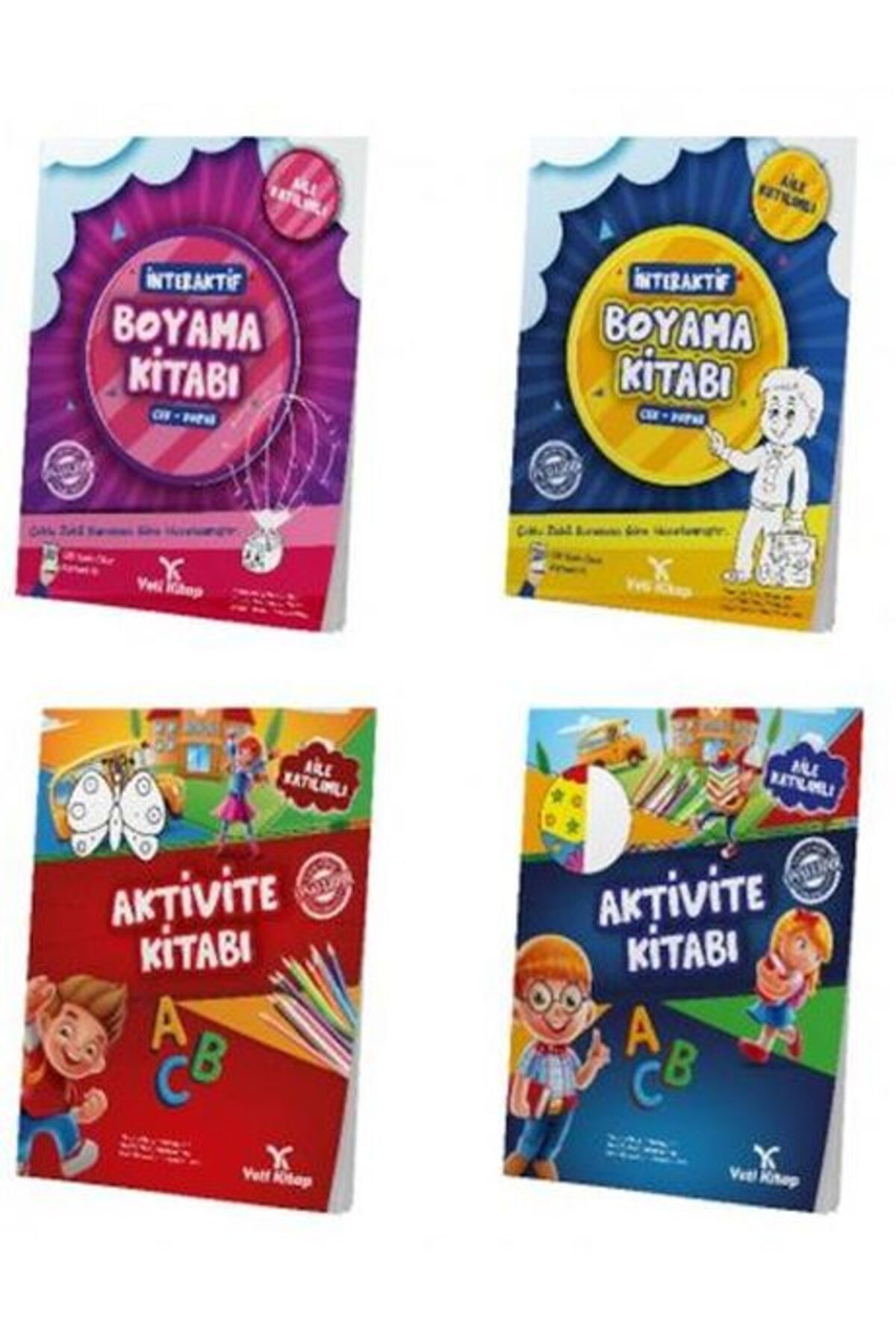yeti kitap Okul Öncesi Aktivite Seti 4-6 Yaş (4 Kitap)