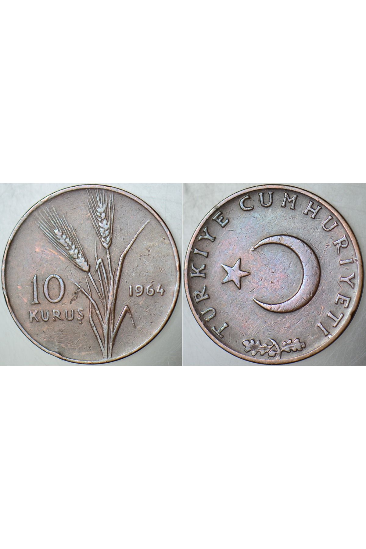 Banknoting TÜRKİYE CUMHURİYETİ 10 KURUŞ 1964.