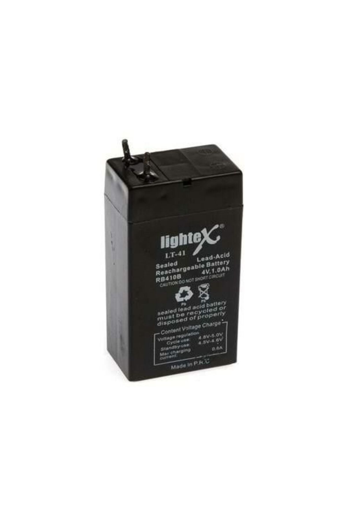 Lightex 4 VOLT 1 AMPER LİGHTEX LT-41 AKÜ 35*22*64 mm
