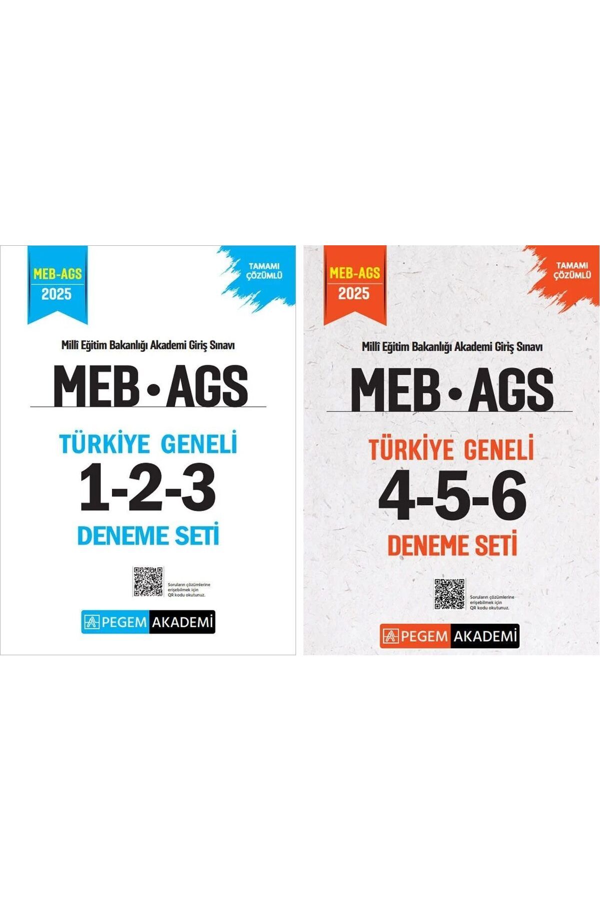 Pegem Akademi Yayıncılık Pegem 2025 MEB-AGS Türkiye Geneli 6 Deneme 2 li Set (1-2-3-4-5-6) Pegem Akademi Yayınları