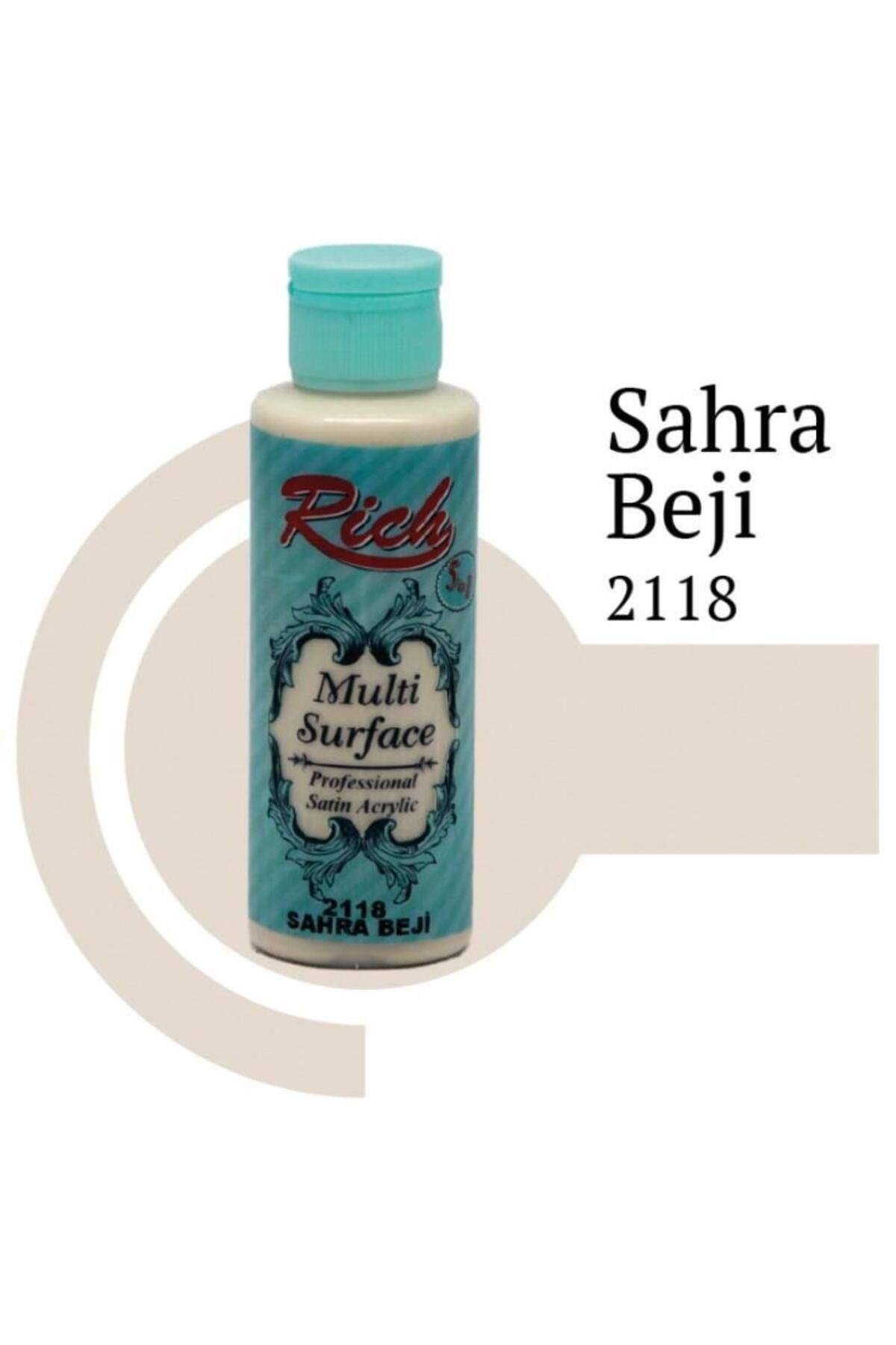 Toptan Bulurum Rich Multi Surface 2118 Sahra Beji Akrilik Boya 120 cc