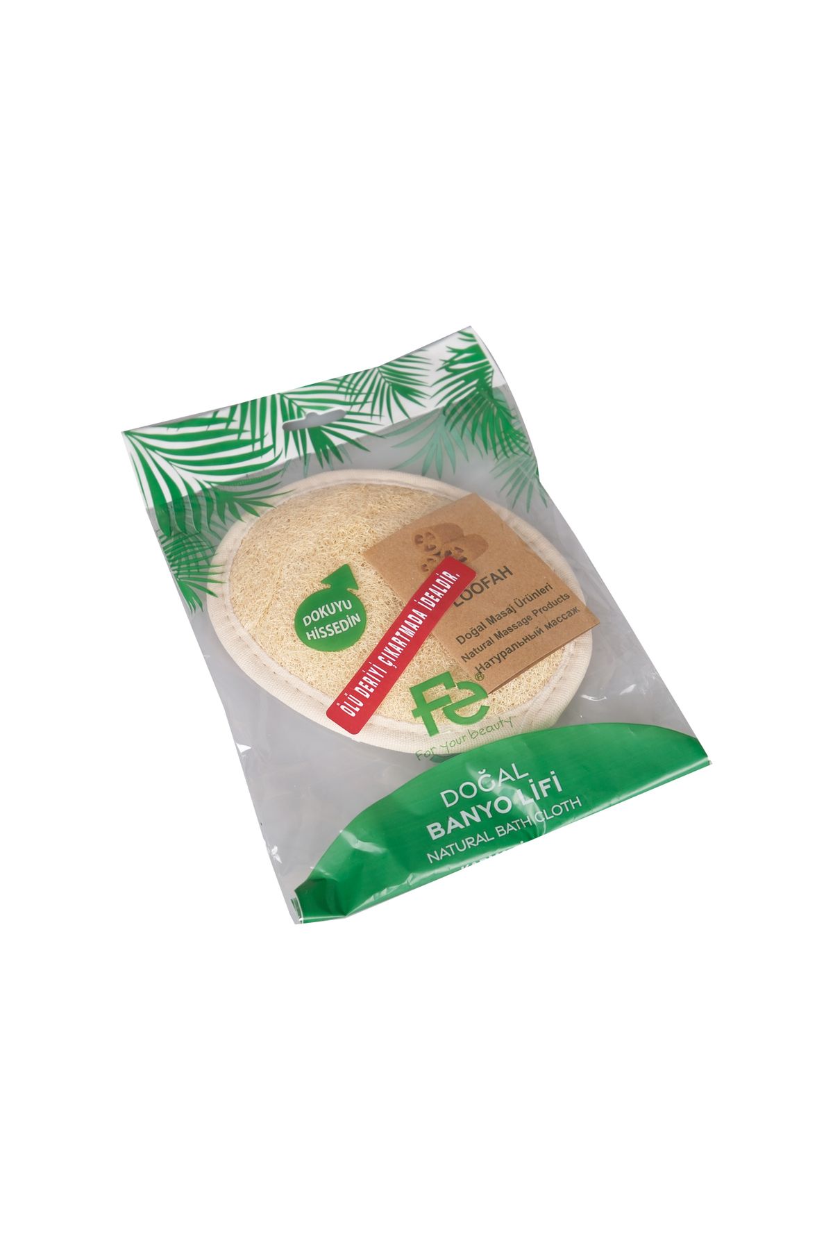 Fe Loofah Ped Yüz Ve Vücut Lif