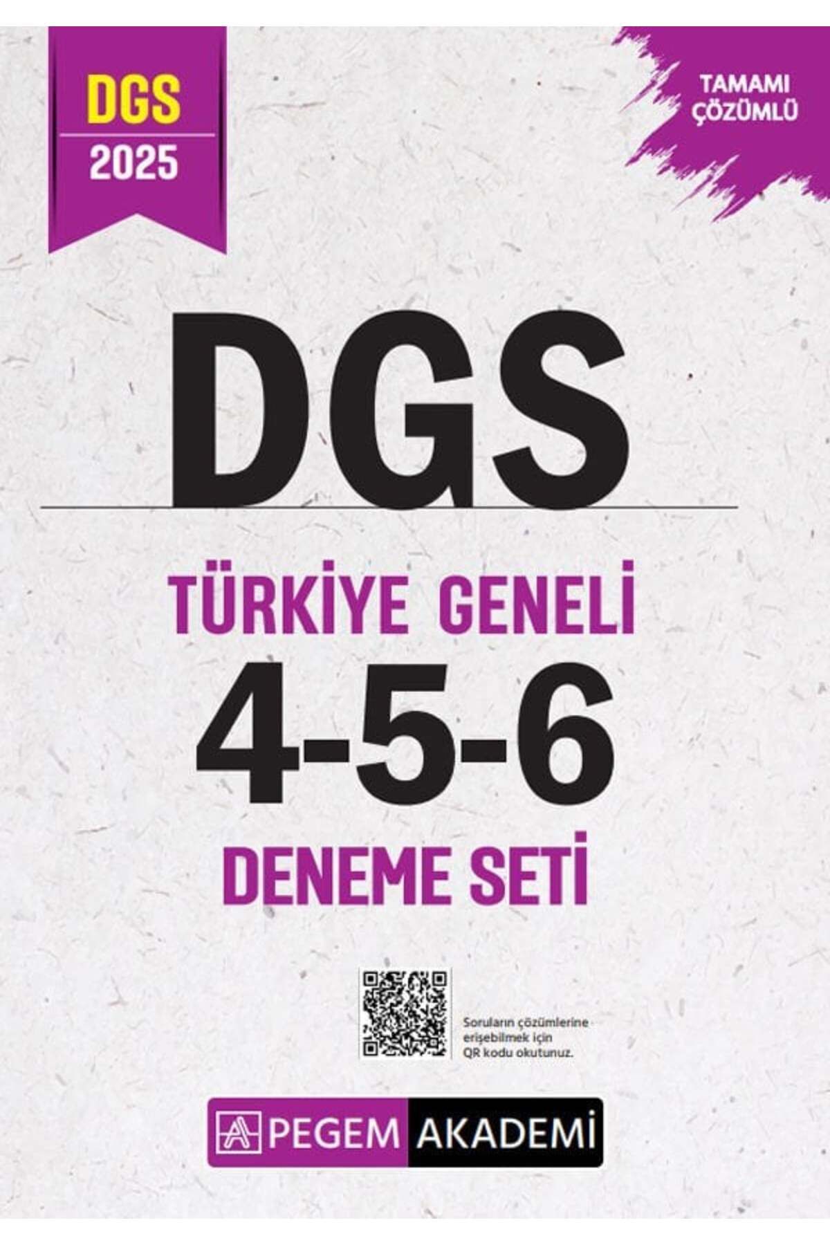 Pegem Akademi Yayıncılık Pegem 2025 DGS Türkiye Geneli 3 Deneme (4-5-6) Pegem Akademi Yayınları