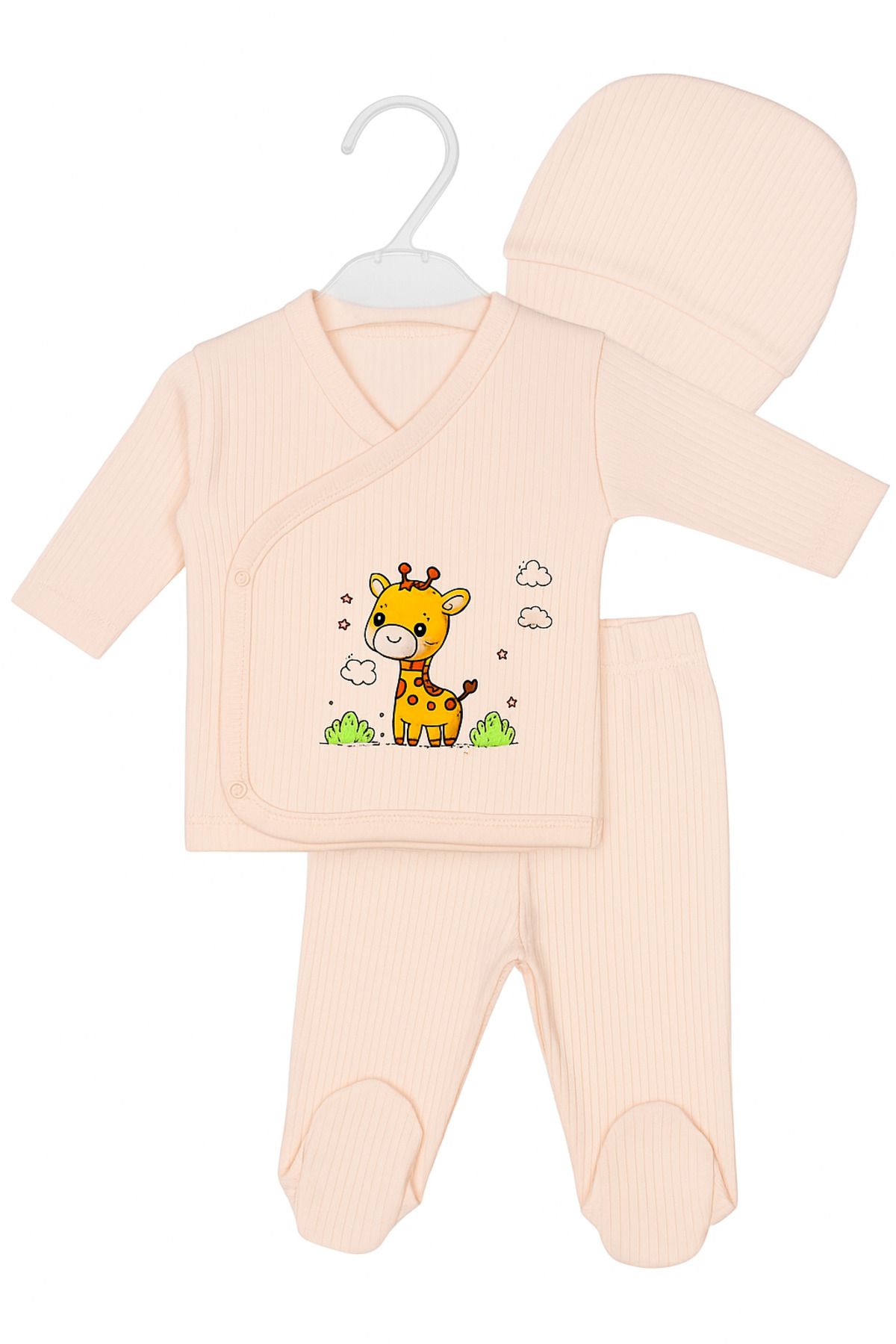 babycheery BEBEK YENİ DOĞAN HASTAHE ÇIKIŞI BASKILI PAMUK KUMAŞ