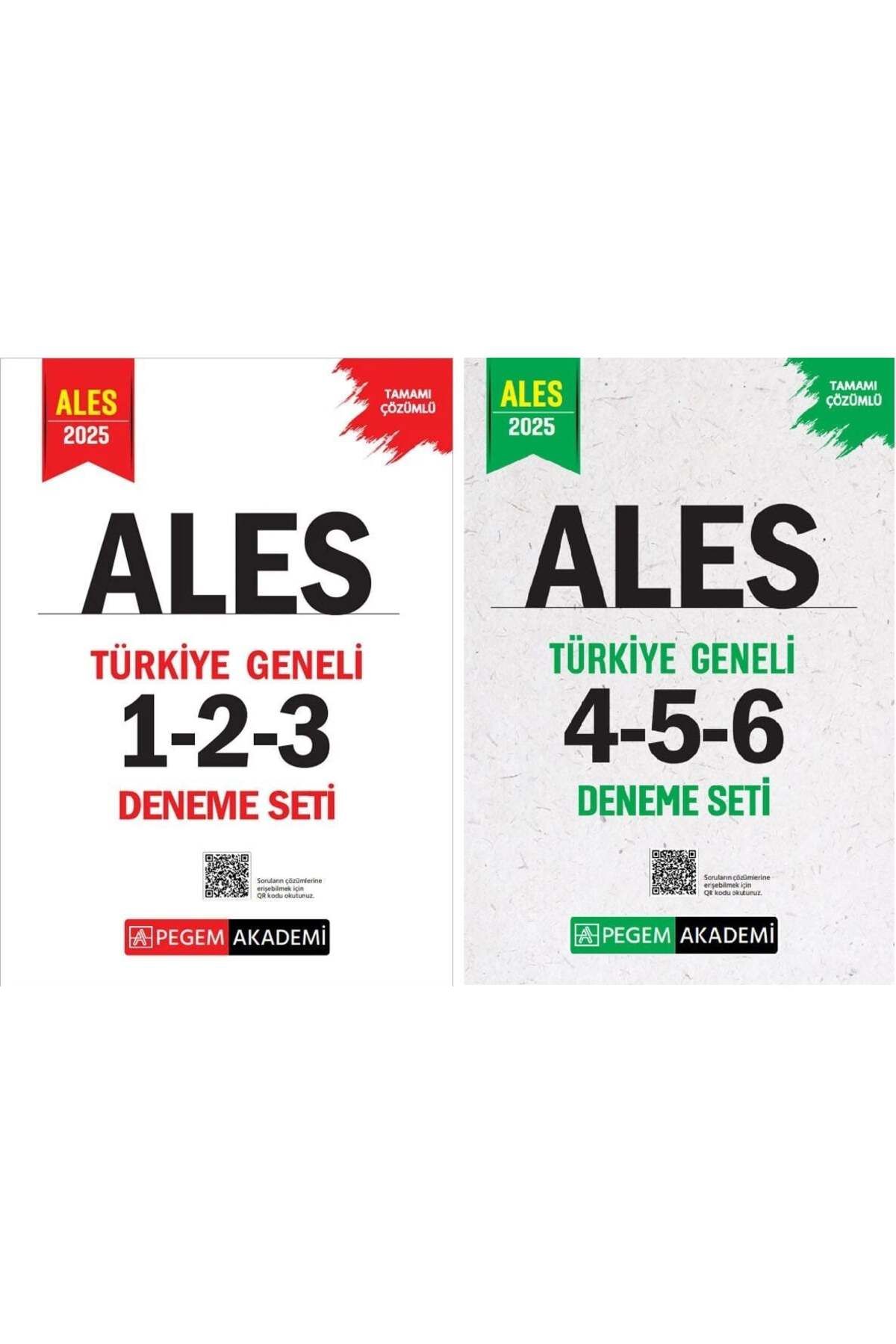 Pegem Akademi Yayıncılık Pegem 2025 ALES Türkiye Geneli 6 Deneme 2 li Set (1-2-3-4-5-6) Pegem Akademi Yayınları