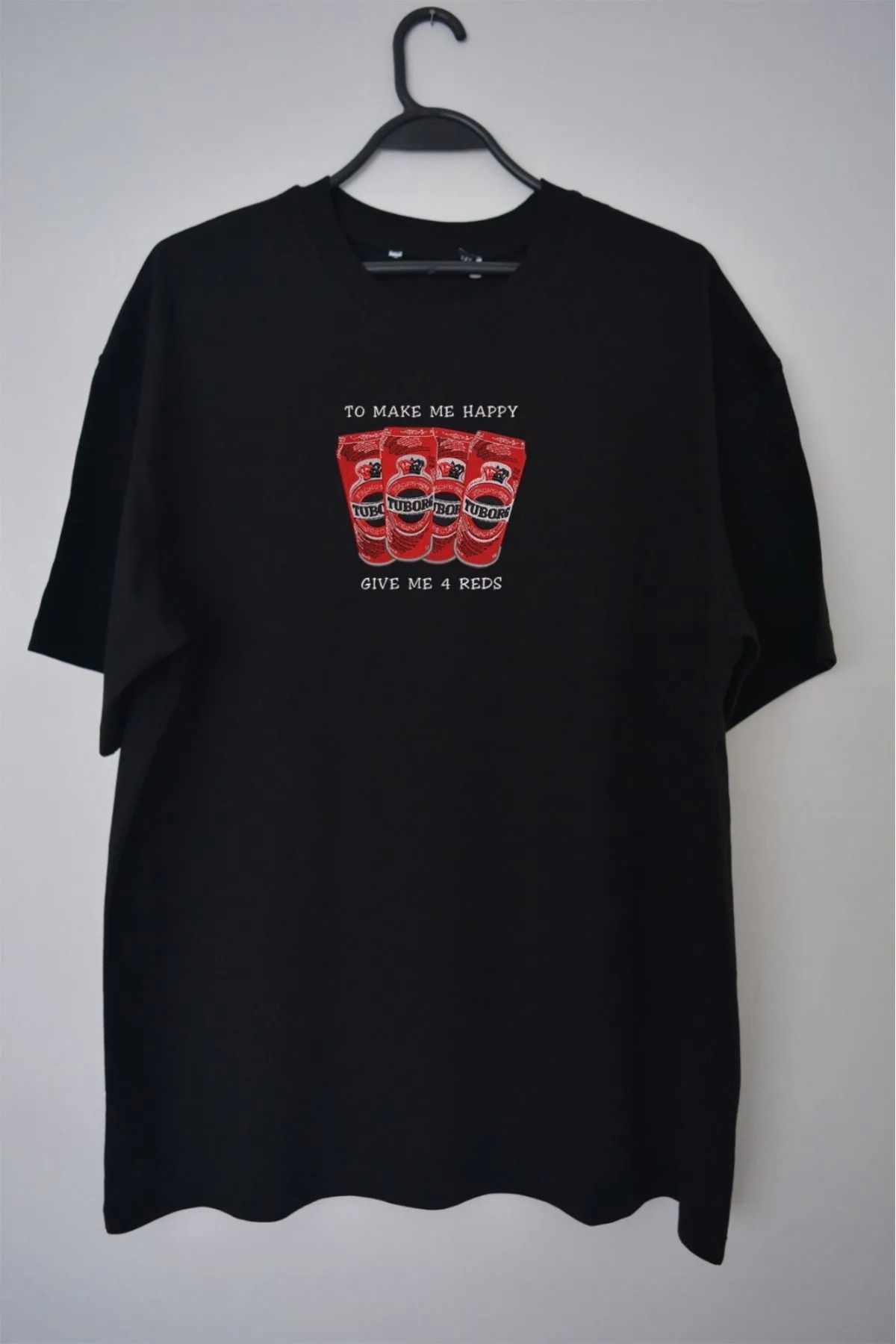 BY WOWEN Tshirt Bisiklet Yaka Baskı Detaylı 4 KIRMIZI TUBORK BASKILI