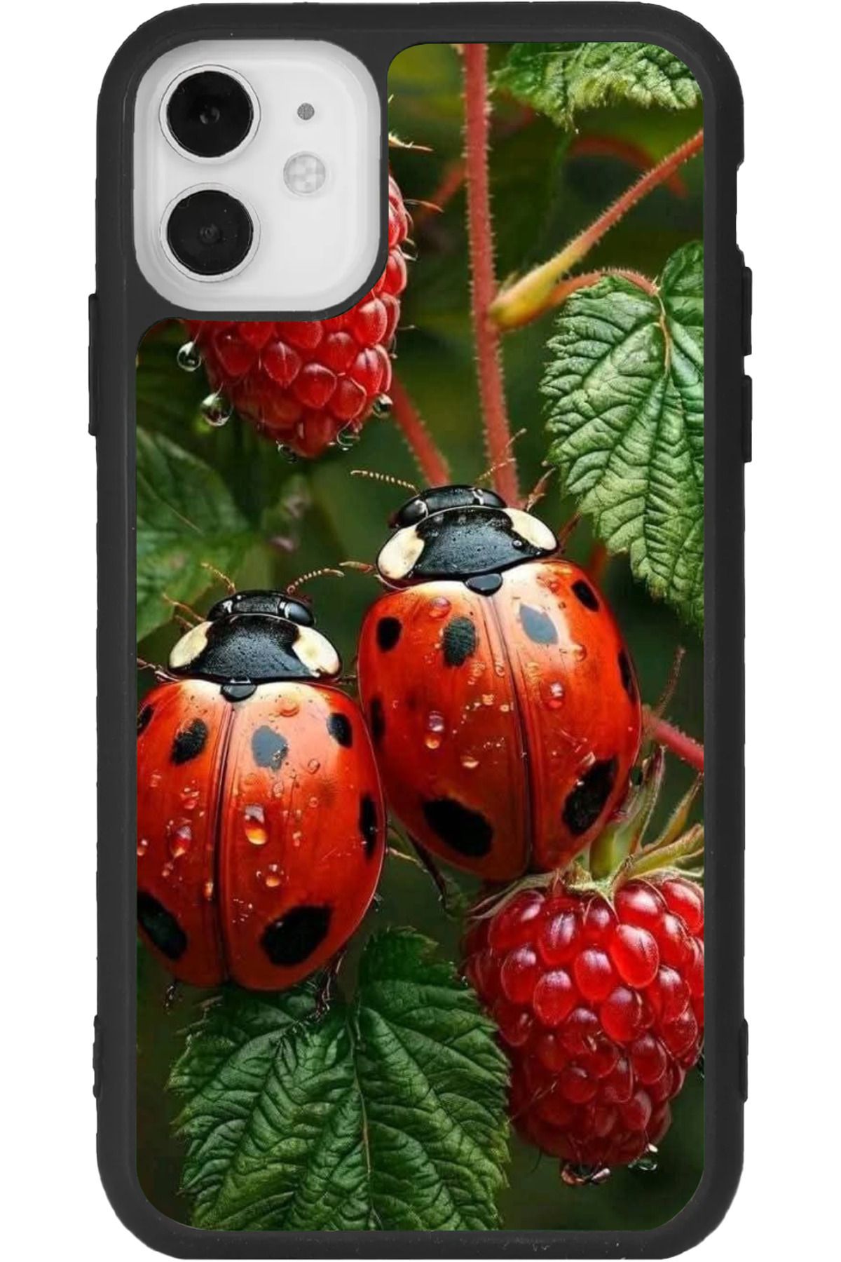Aksel Kılıf iphone 12 Mini Uyumlu Baskılı, Mat Siyah Renk, Yumuşak Silikon, Koruyucu, Şok Emici Kapak, Kılıf
